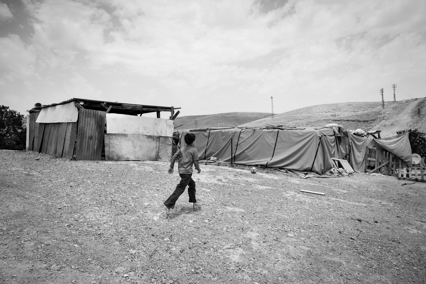Bedouin camp between Jerusalem and Jericho in the West Bank, May 2014