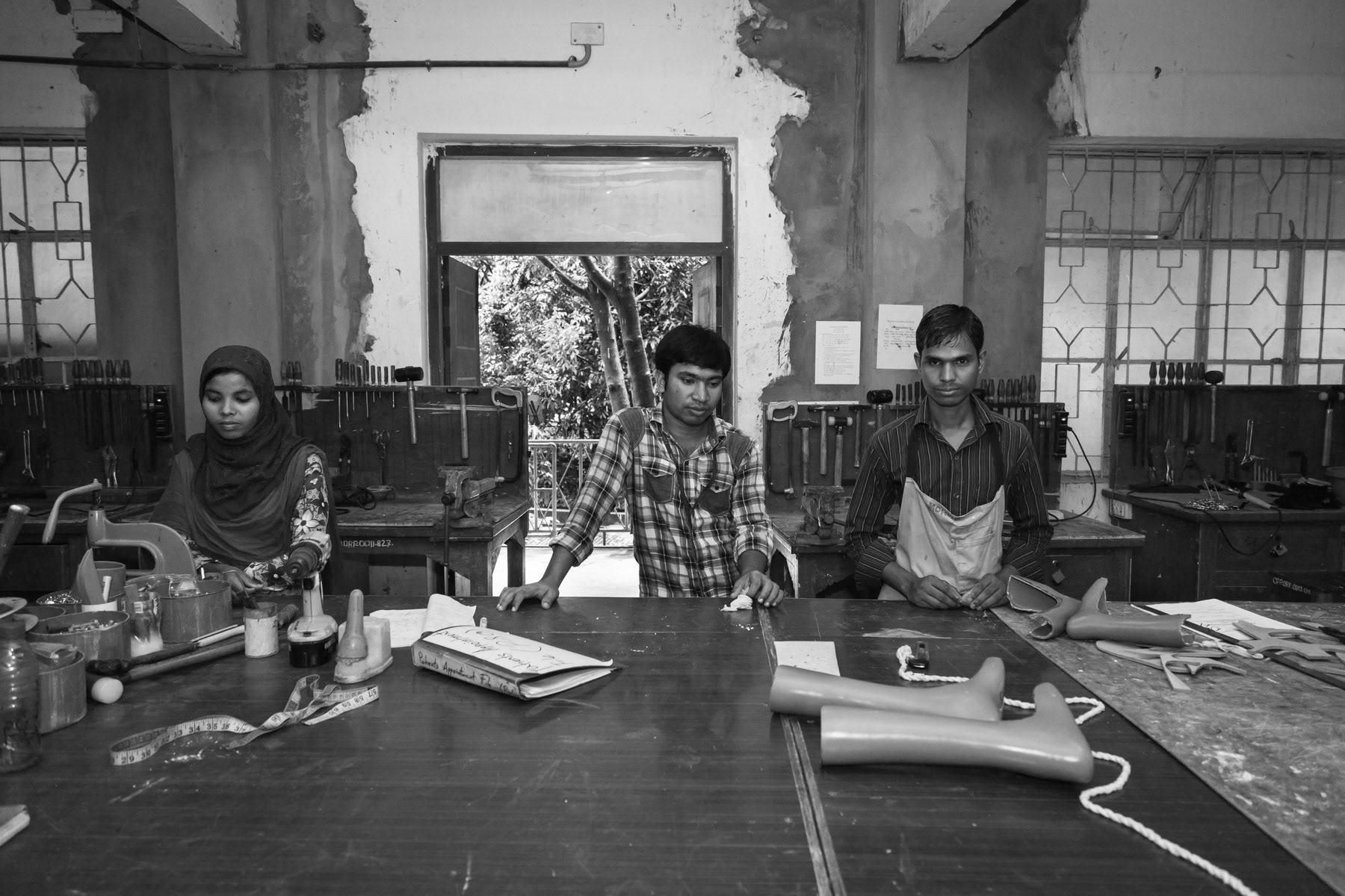 Prosthetics and Orthotics Unit, CRP Savar, Bangladesh, October 2014