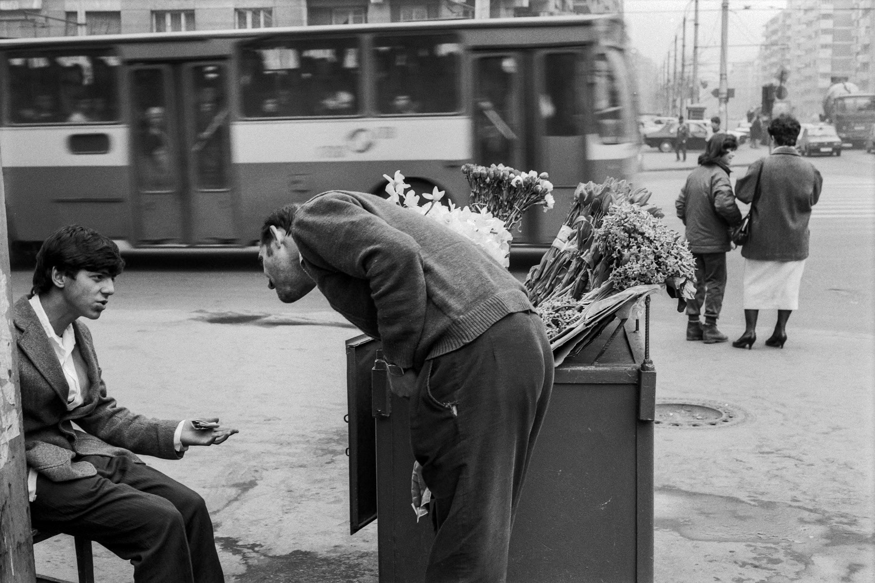 Bucharest encounters, Romania, April 1991