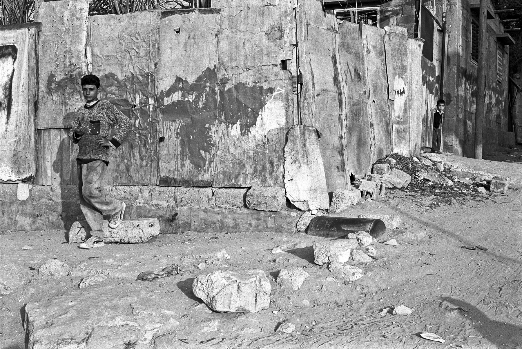 Beach refugee camp, 1993