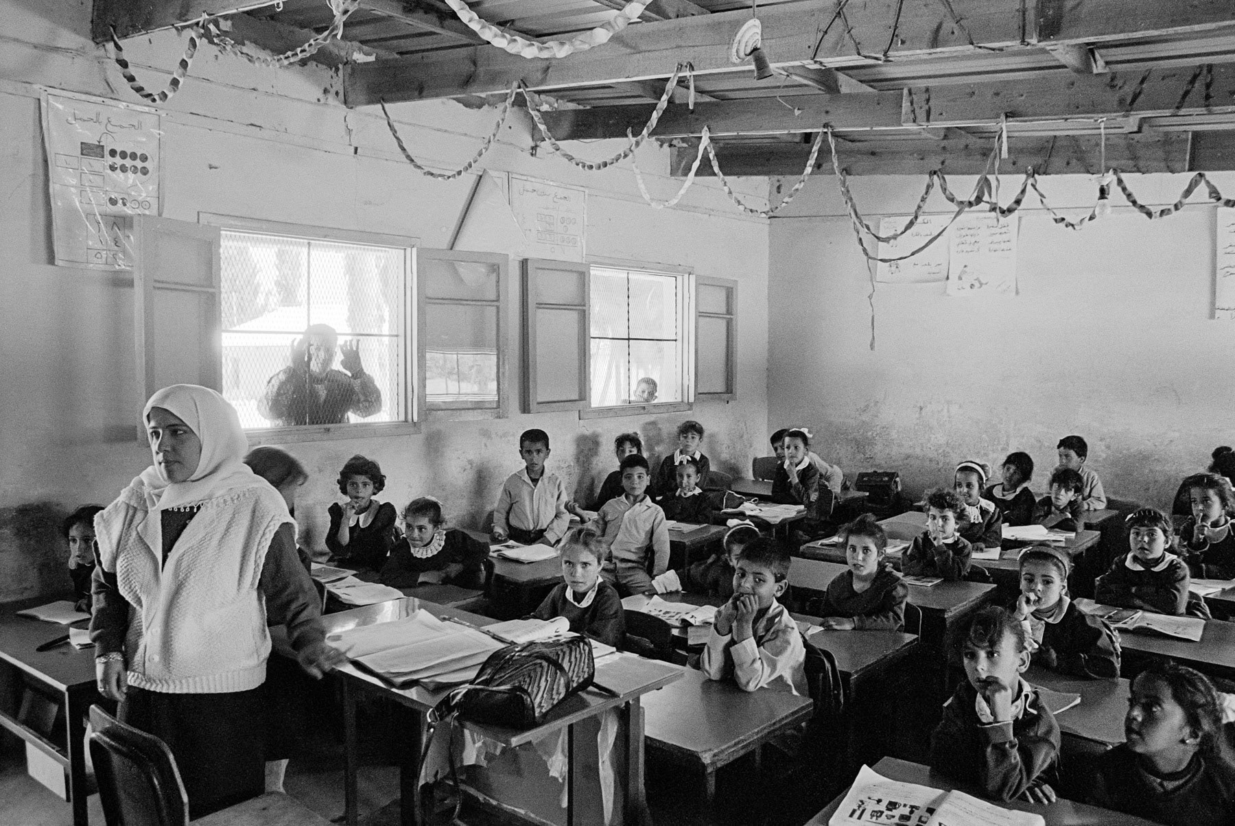 UNWRA school in Khan Younis refugee camp, Gaza Strip, 1993