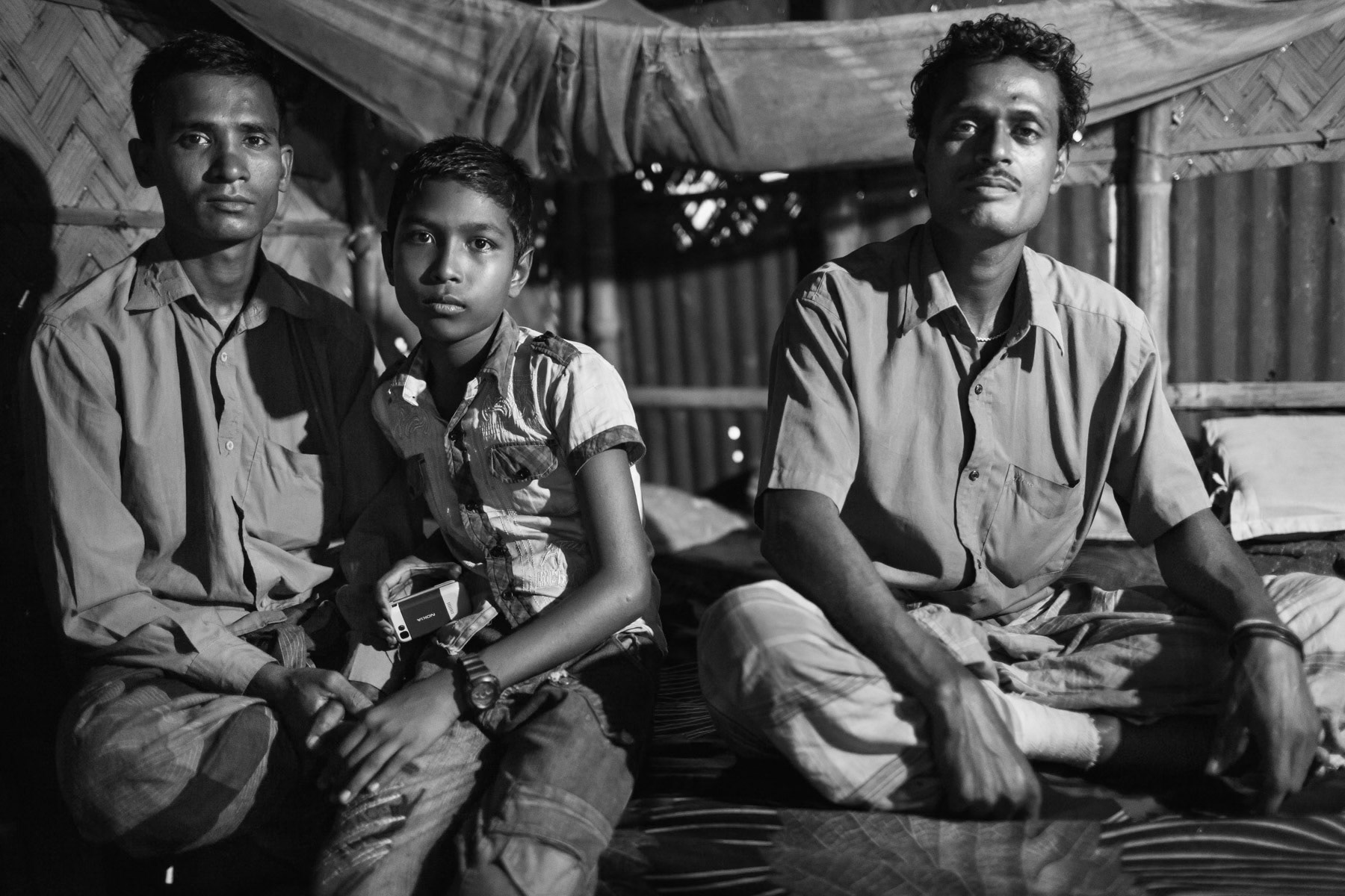 Ship breaking workers at home, Bhatiary, Chittagong, Bangladesh, October 2014