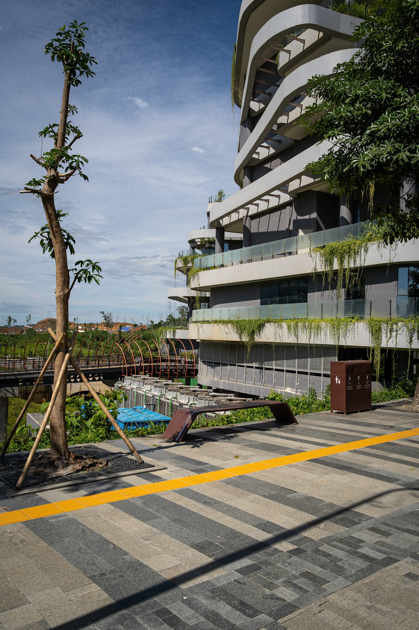 Geometry in a vacuum. Beautifully designed, yet lacking the human pulse it was promised to house. Ibu Kota Nusantara (IKN), Indonesia, January 2026