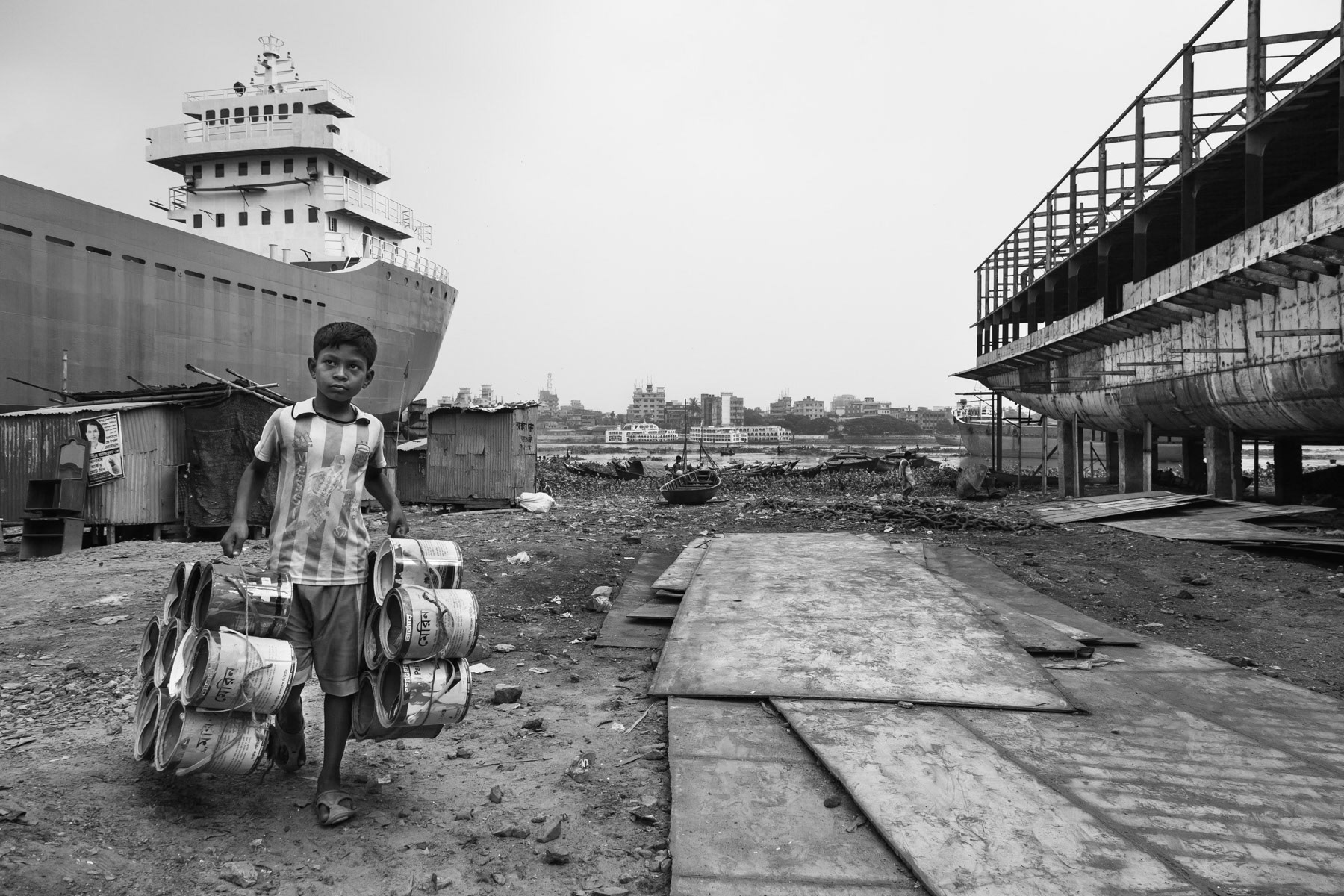 Dhaka shipyards along the Buriganga river, Bangladesh, October 2014
