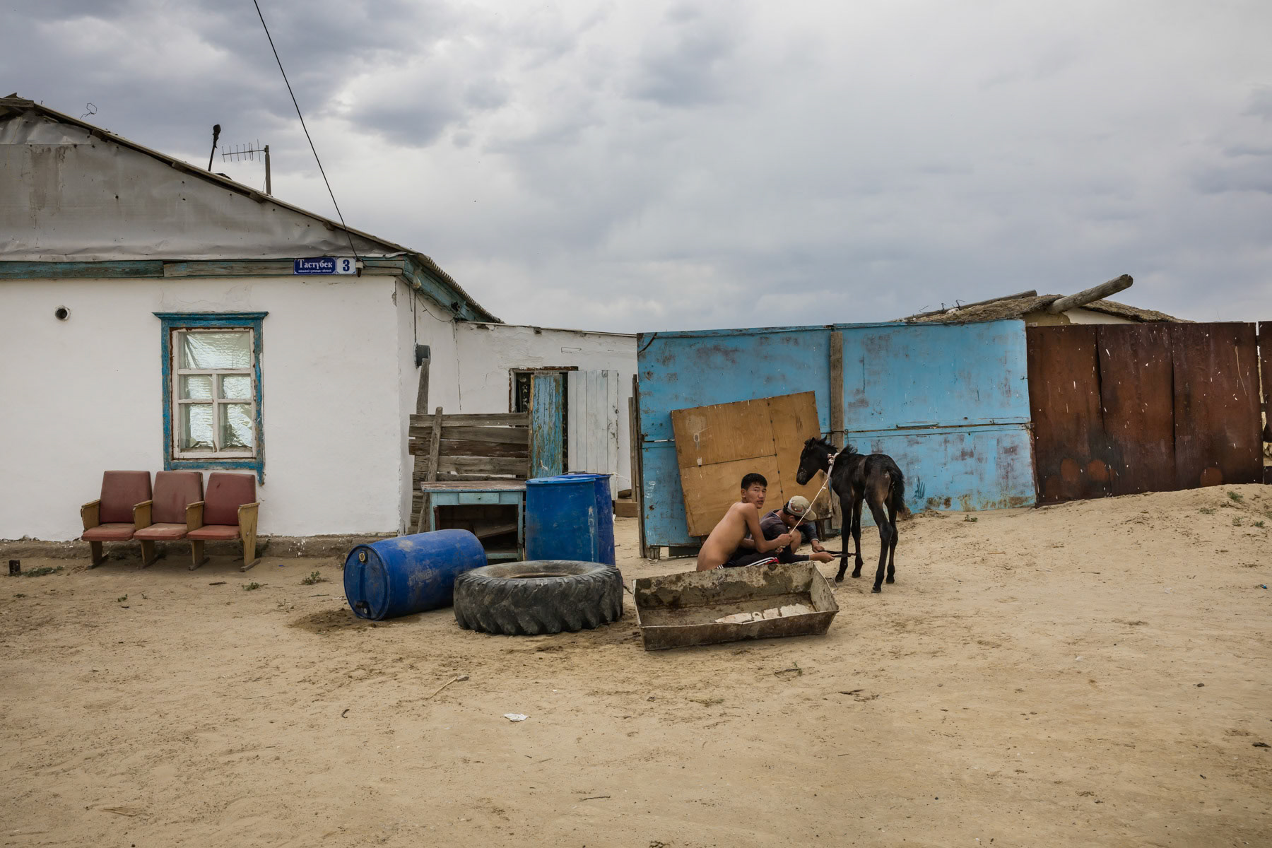 Tastubek village, Aral Sea, Kazakhstan, June 2019