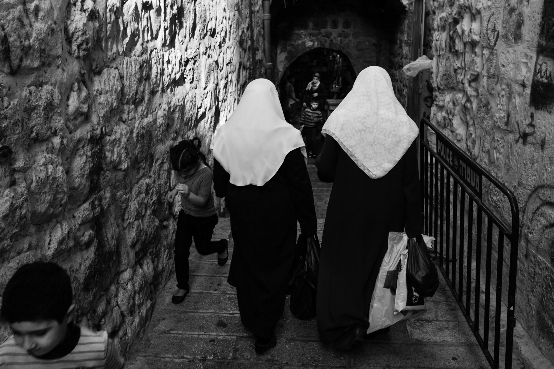 Narrow alleys in the Old City, Jerusalem, November 2013