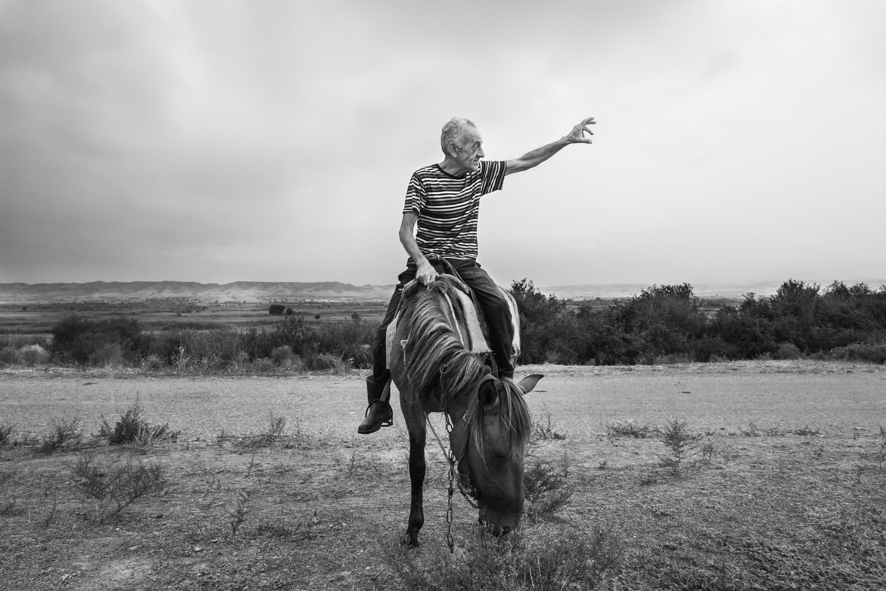 Local Armenian resident near the Iranian border in Kovsakan in territories originally part of Azerbaijan, but since 1994 part of the unrecognized Republic of Nagorno Karabakh, August 2016