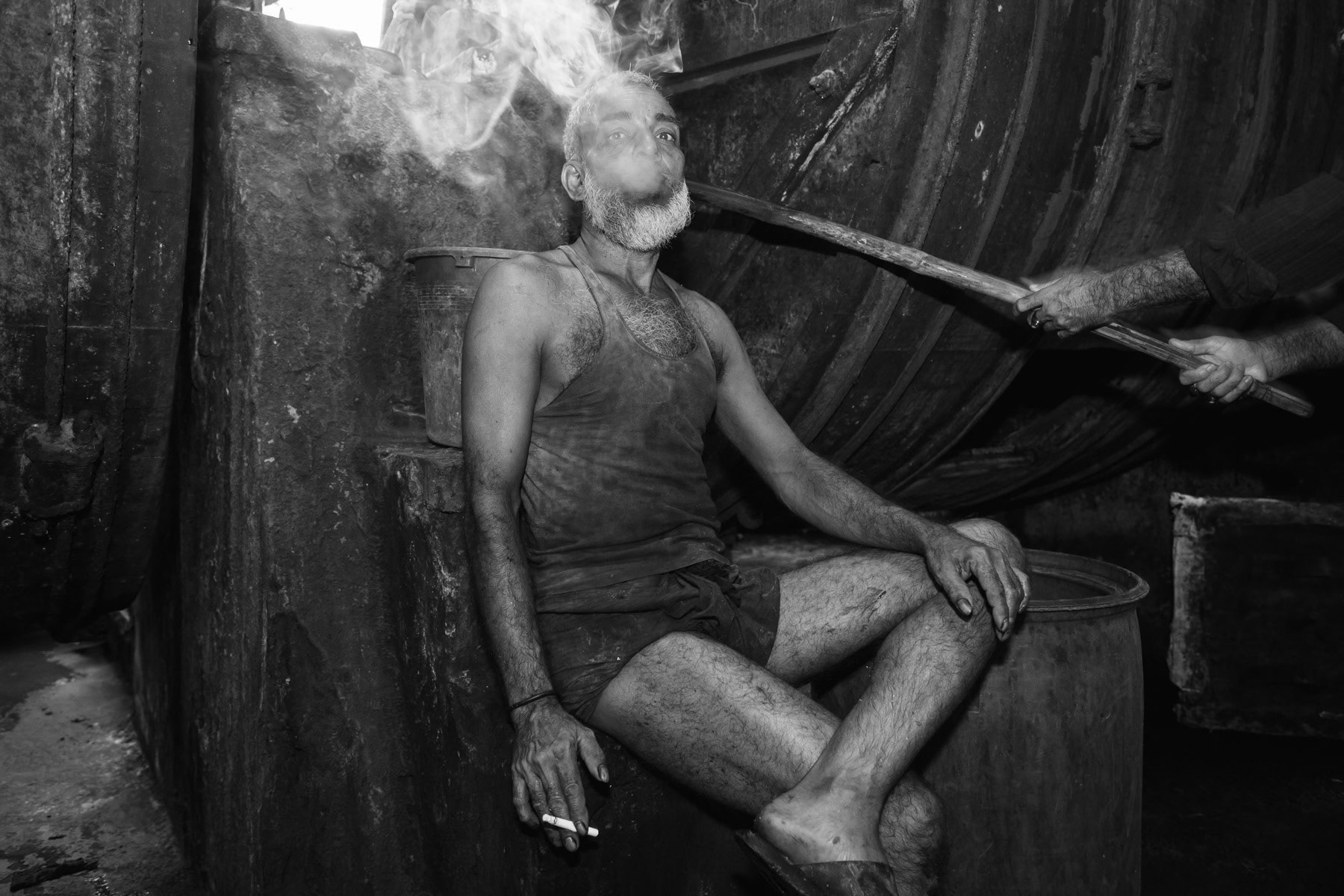 Tannery worker, Hazaribagh, Bangladesh, October 2014