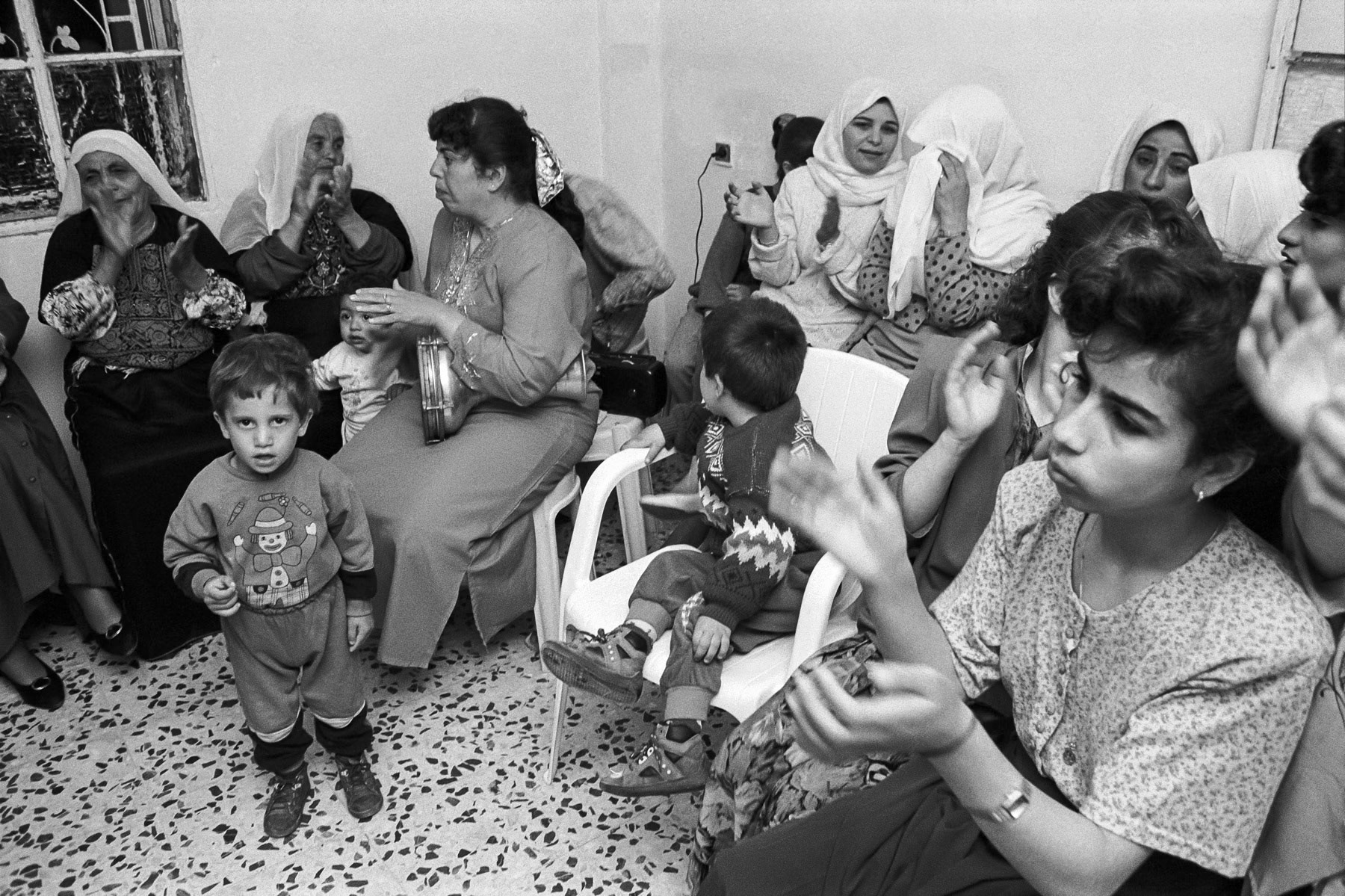 Wedding in Dheisheh camp, West Bank, 1993