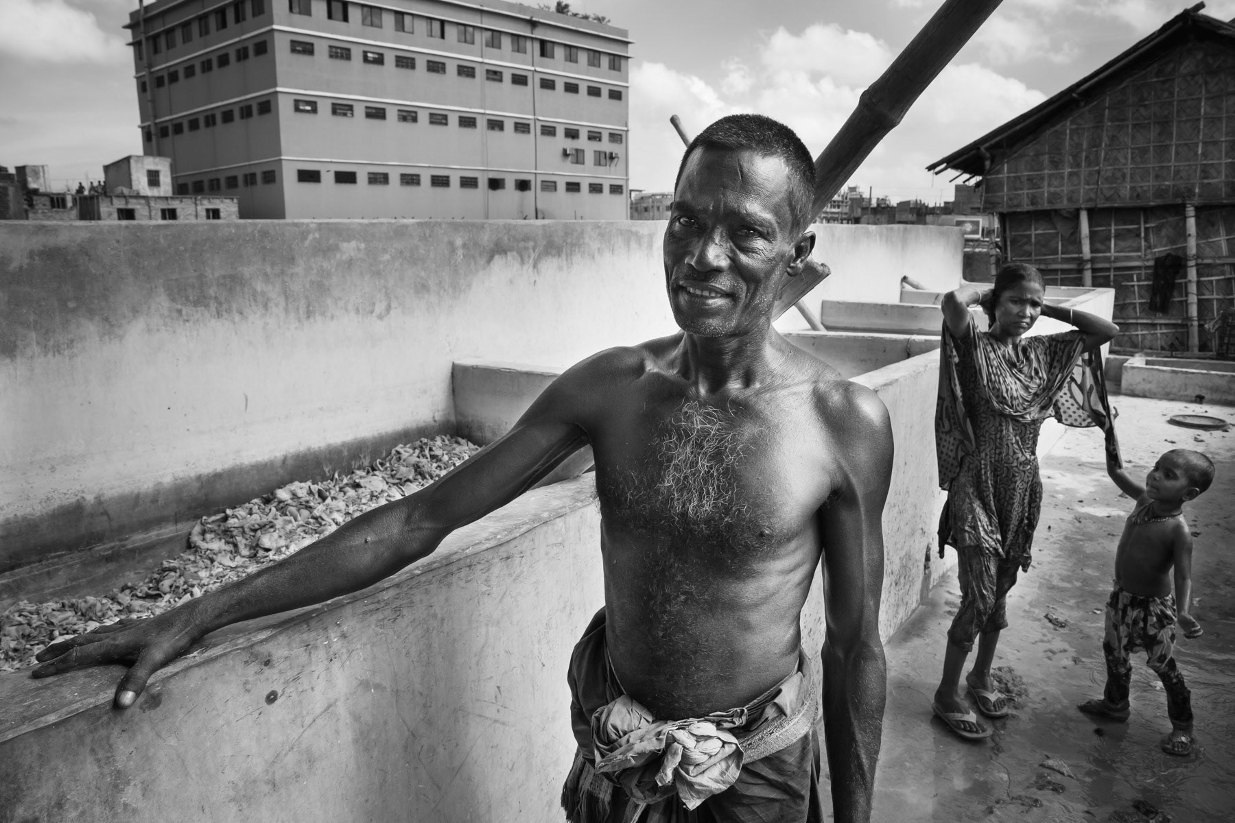 Tannery worker, Hazaribagh, Bangladesh, October 2014