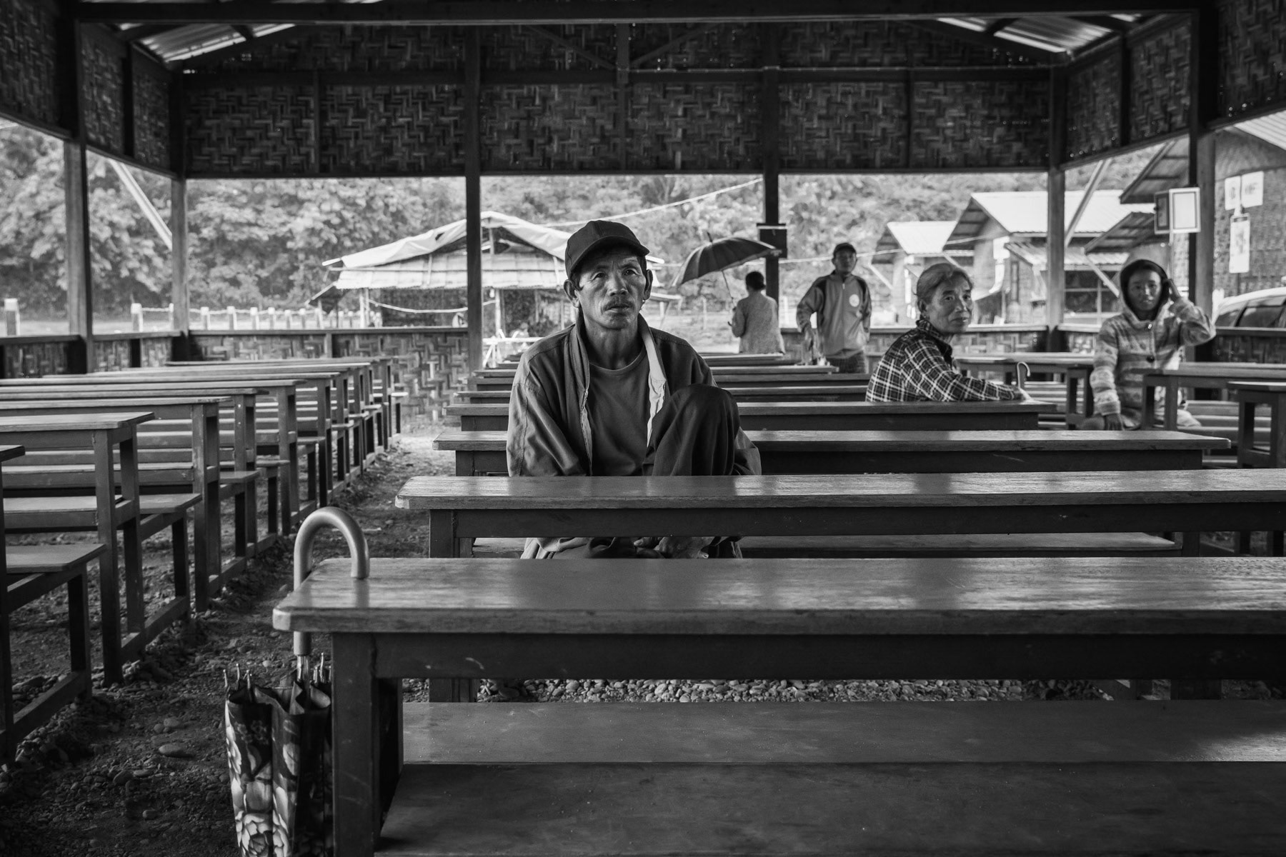 Kachin internal displaced persons living among 560 people since April 2018 in an IDP camp only 25 Km away from their original village from where they had to flee. Over 100,000 Kachin are displaced within the Kachin State since the armed conflict resumed in 2011 between the Myanmar military and the Kachin Independence Army (KIA). Lambraw IDP camp, Namta, Myanmar, September 2019