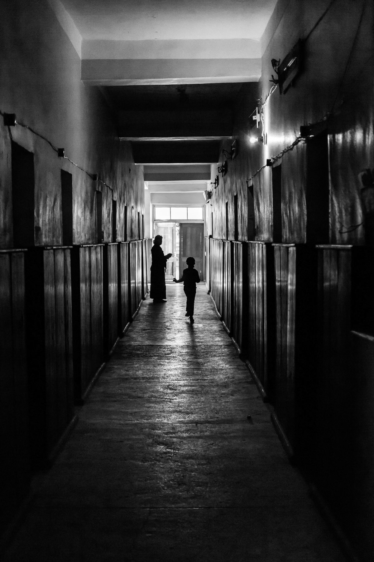 Zugdidi, school No 23 for internally displaced children, hosted in abandoned administrative buildings of a nearby factory, Georgia, October 2013