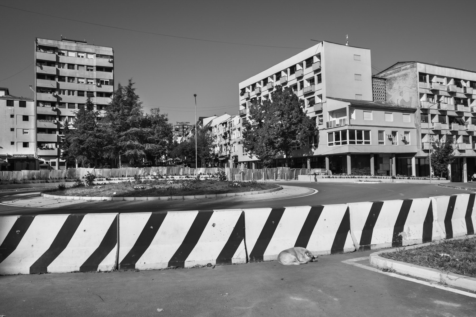 The ethnic divided city of Kosovska Mitrovica in Northern Kosovo, October 2018