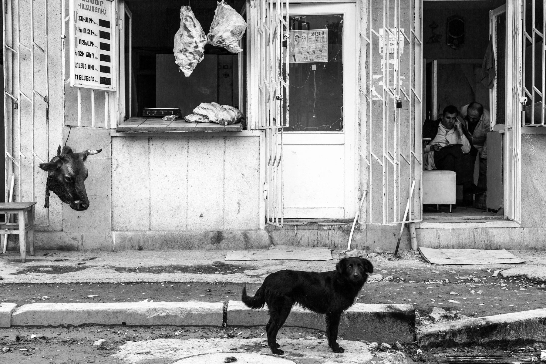 Butcher shop, Stepanakert, October 2013