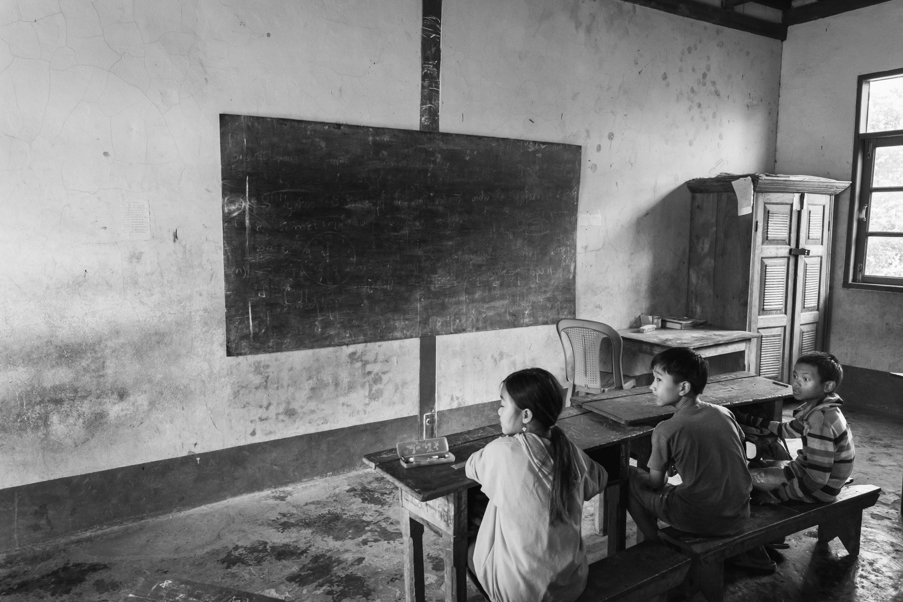 School in Leilet village in Falam Township, Chin State, Myanmar, November 2022