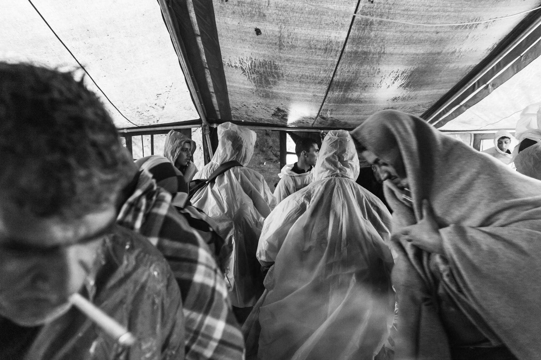 Berkasovo, main crossing from Serbia to Croatia for refugees along the western Balkan route, Serbia, October 2015