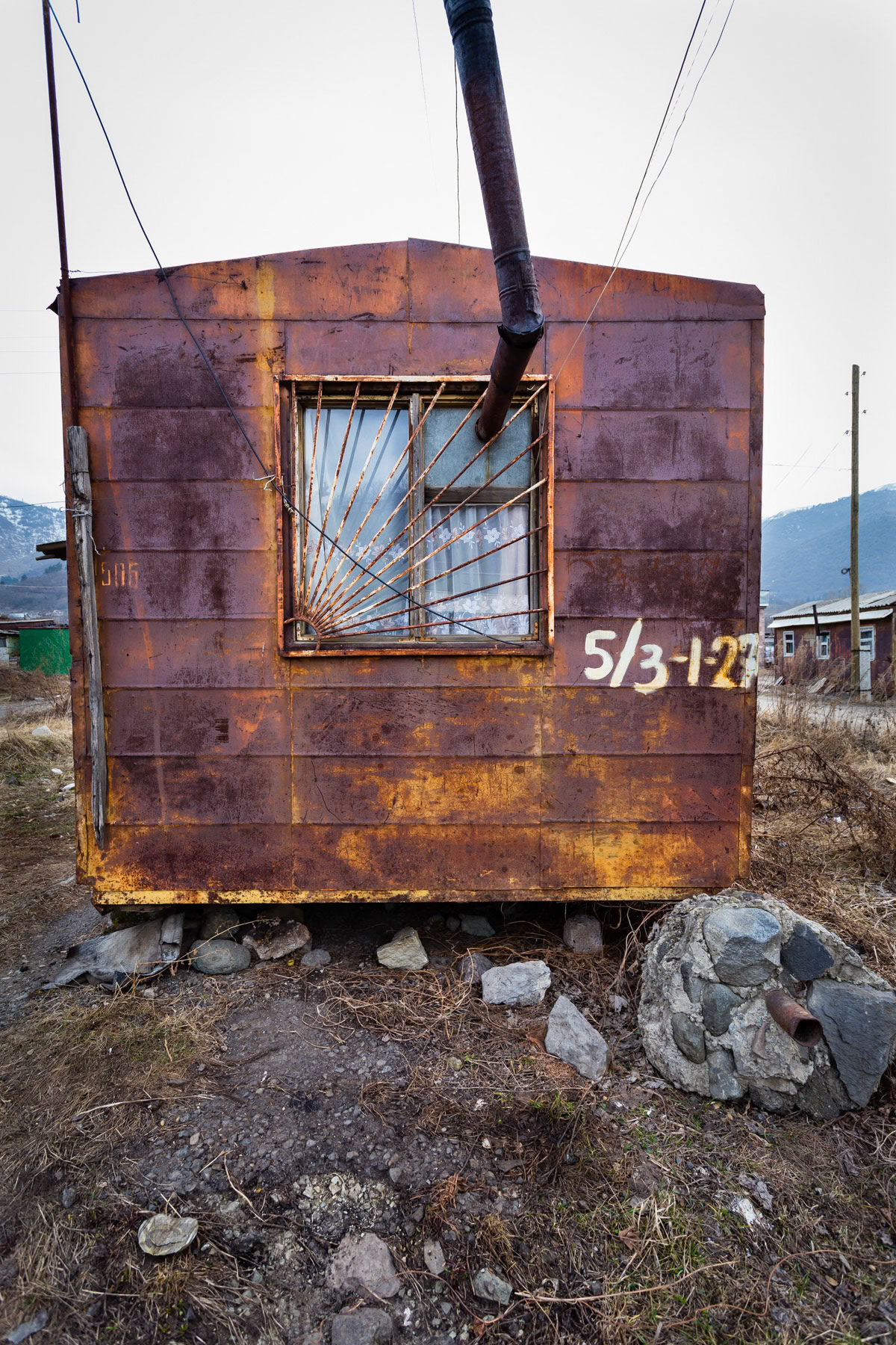 Original domik without annexes, Vanadzor, Armenia, March 2014