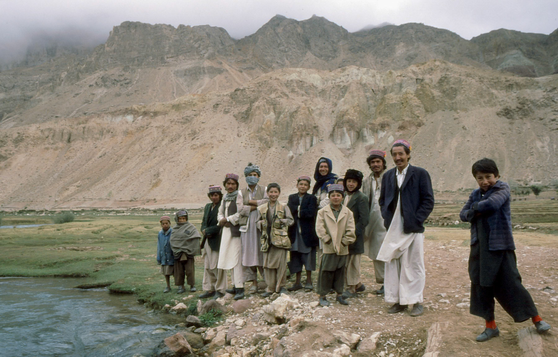 Afghan villagers in remote places of central Afghanistan, 1995