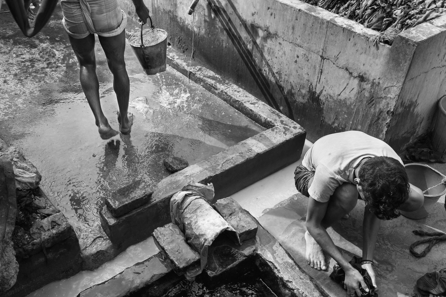 Tannery in Hazaribagh, a Dhaka neighbourhood where more than 250 tanneries are registered on territory merely 25 hectares, Dhaka, Bangladesh, October 2014