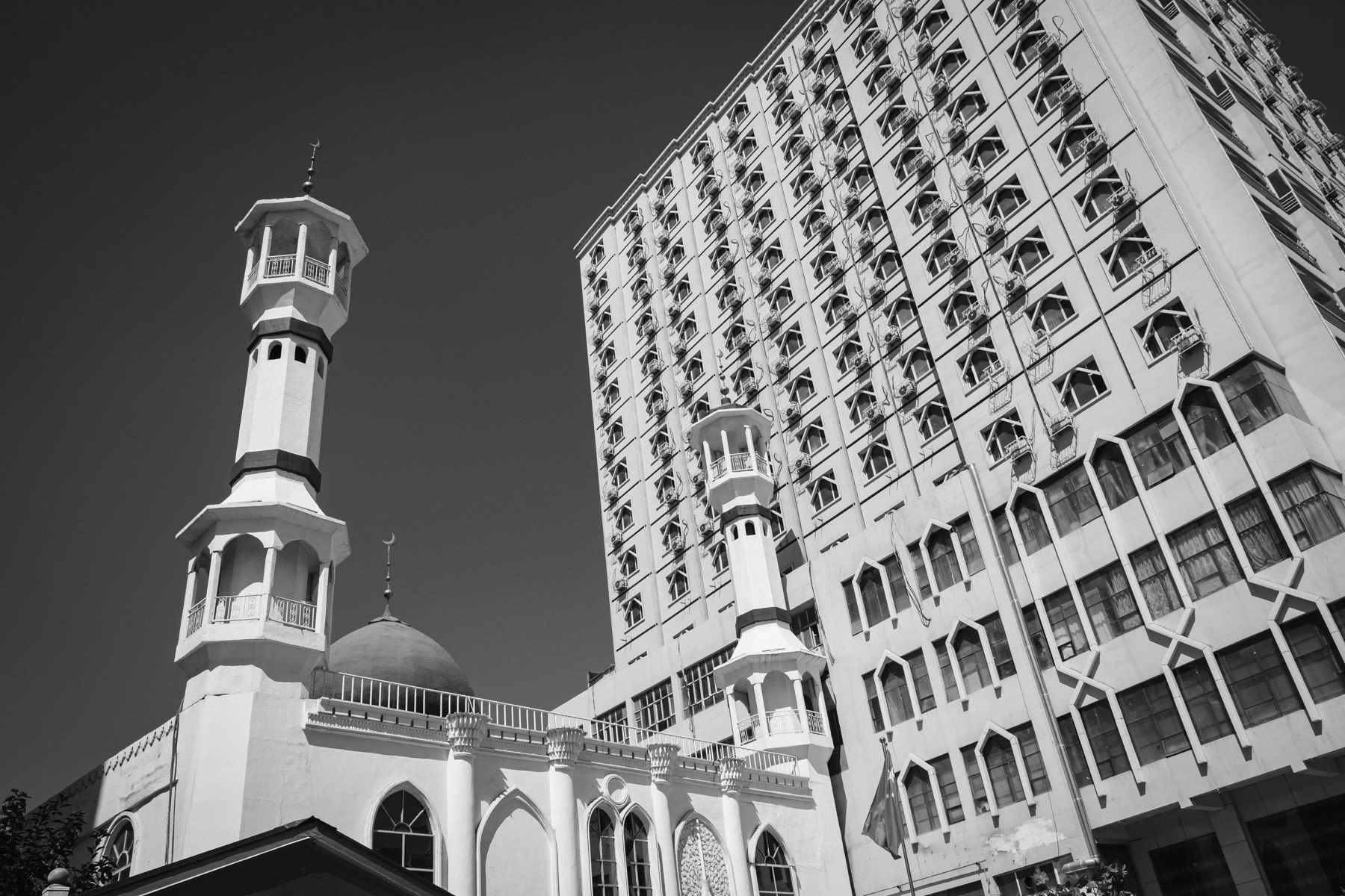 Mosque in central Urumqi, Xinjiang, China, August 2019