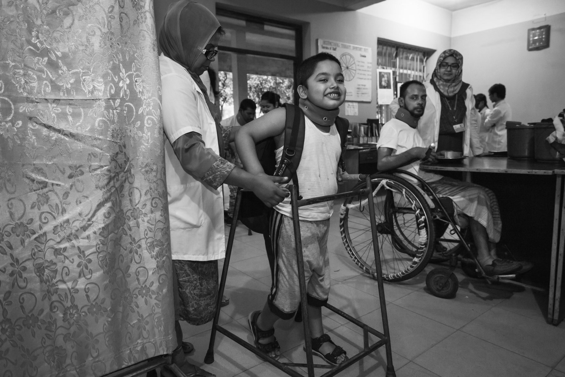 Occupational therapy unit, CRP Savar, Bangladesh, October 2014