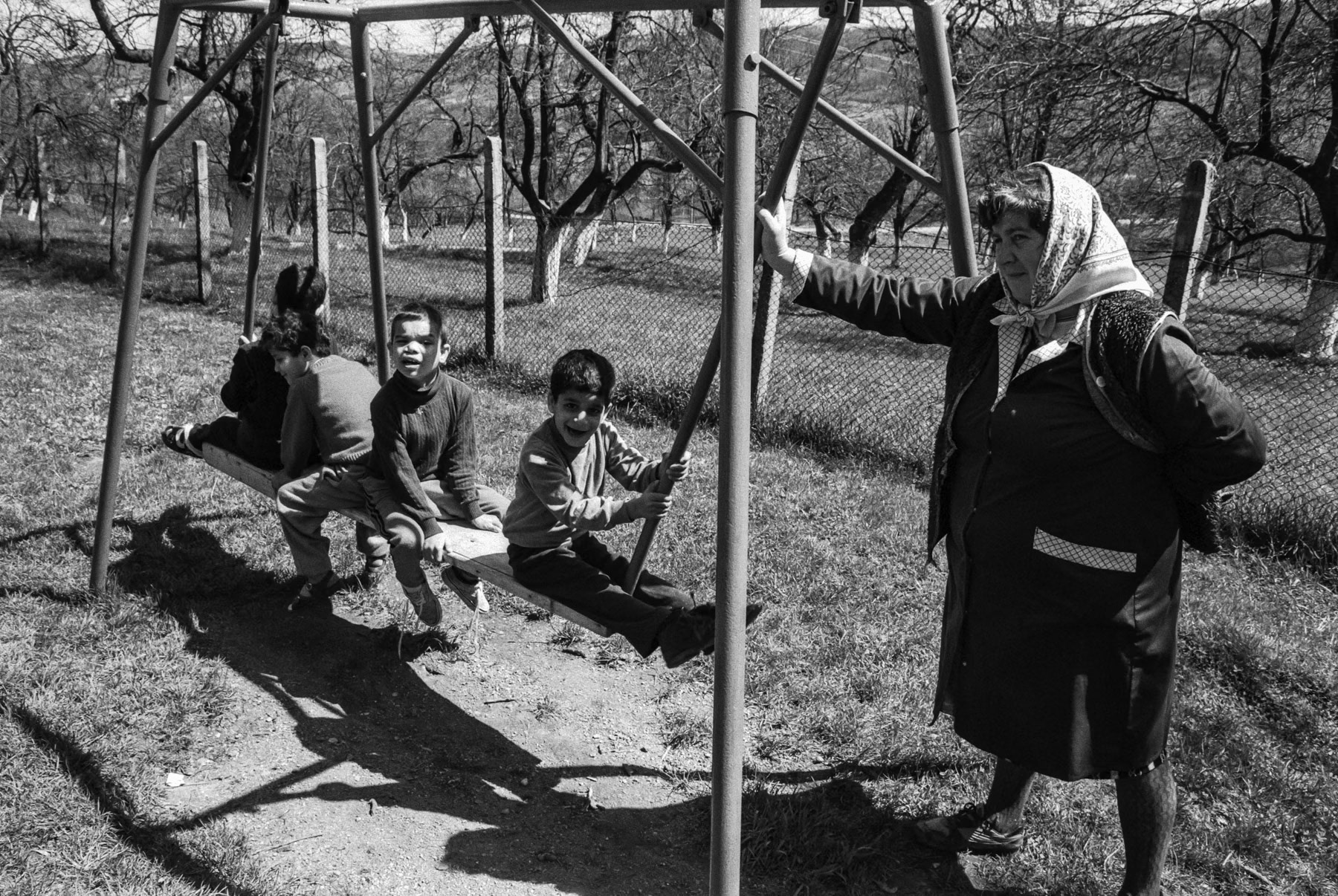 Playground, Cluj-Napoca region, Romania, May 1993