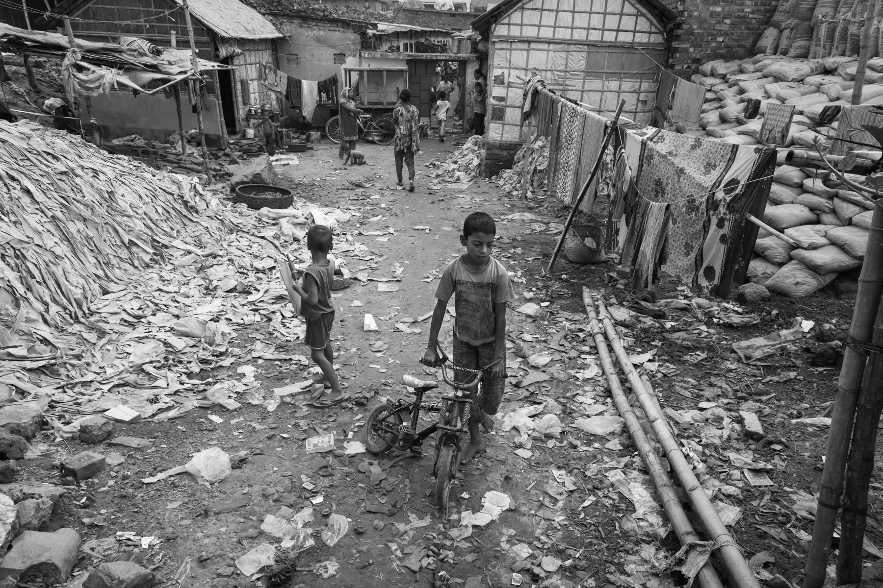 Hazirabagh, tanneries neighbourhood of Dhaka, Bangladesh, October 2014