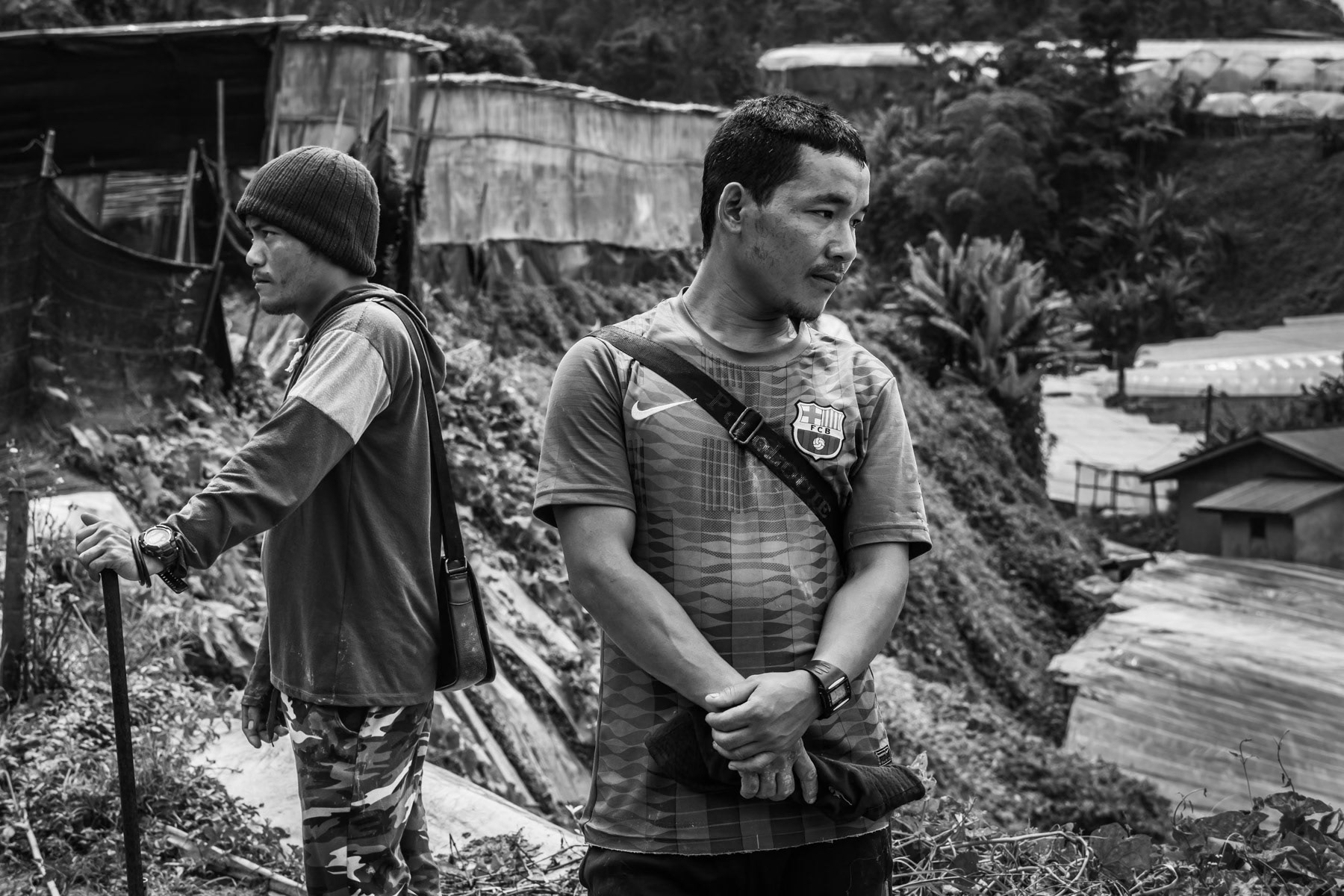 Chin refugees from Myanmar working and living agriculture farms in Cameron Heighlands in Pahang, Malaysia, May 2024