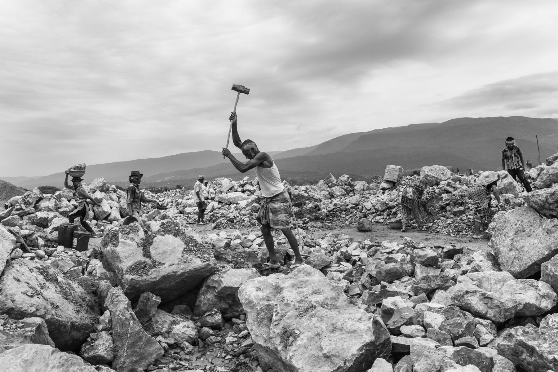 Stone crushers, Jaflong, Bangladesh, May 2016