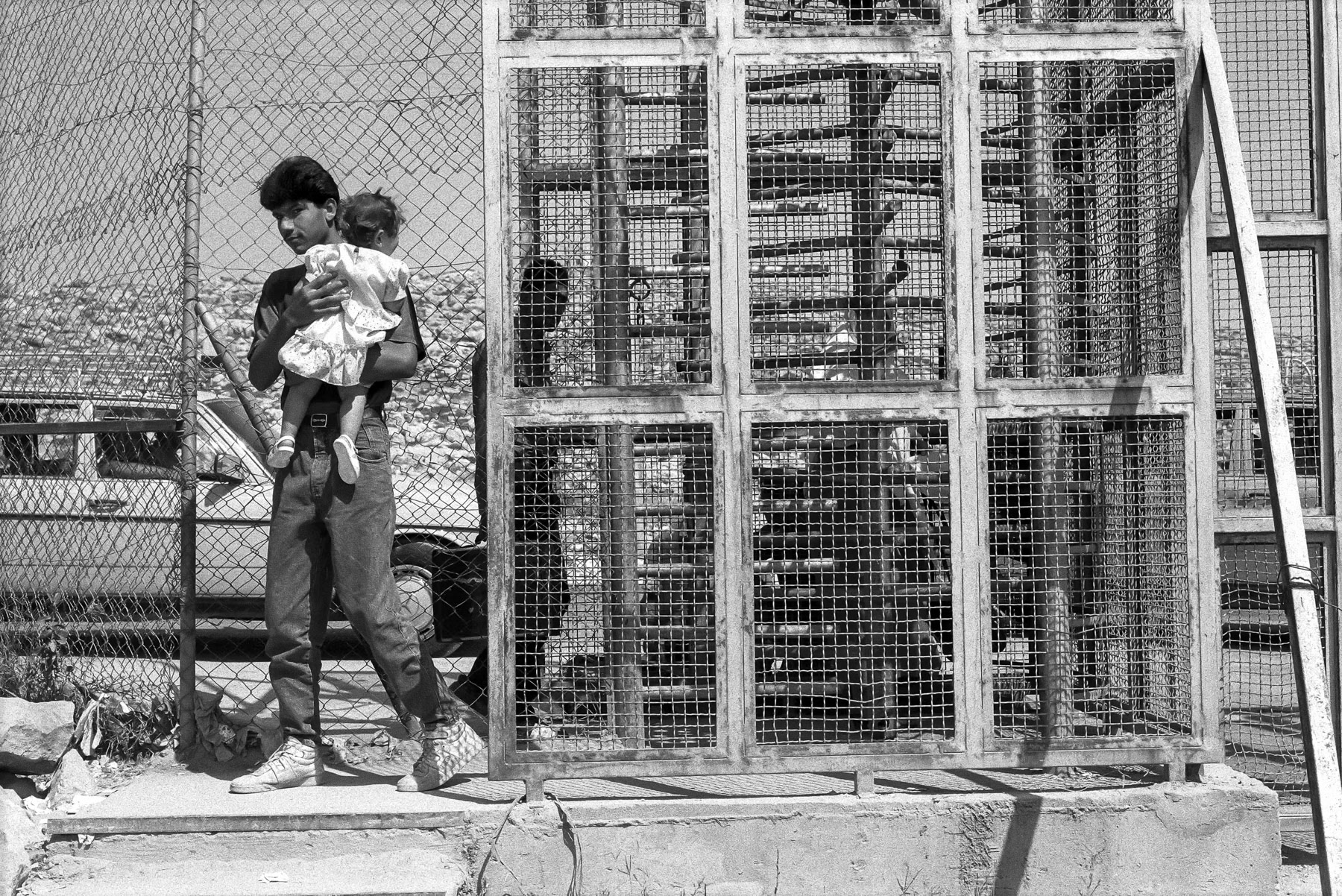 Main entrance of Dheisheh refugee camp, West Bank, 1992