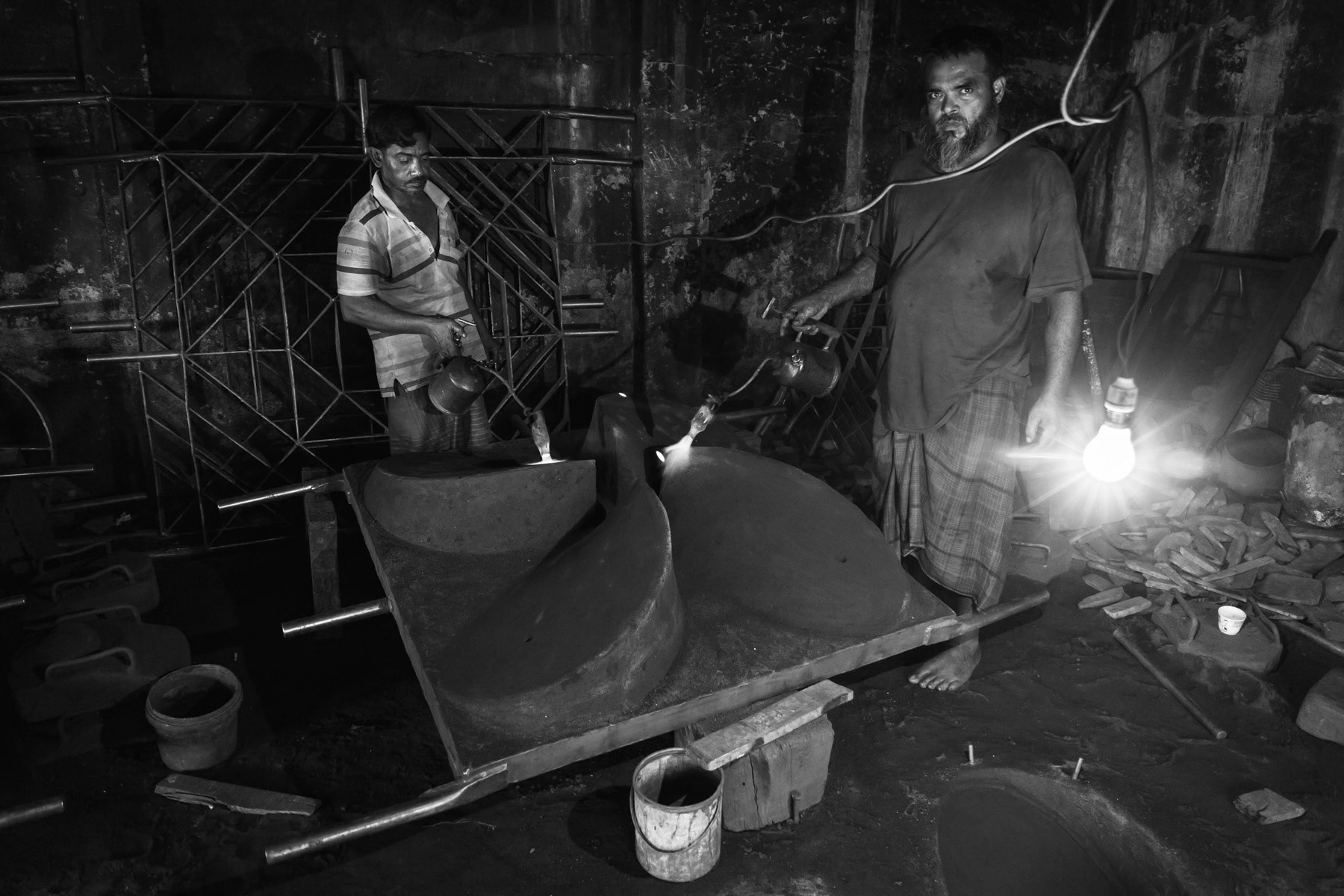 Workshop for propellors, Kerenigong shipyards, Dhaka, Bangladesh, May 2015