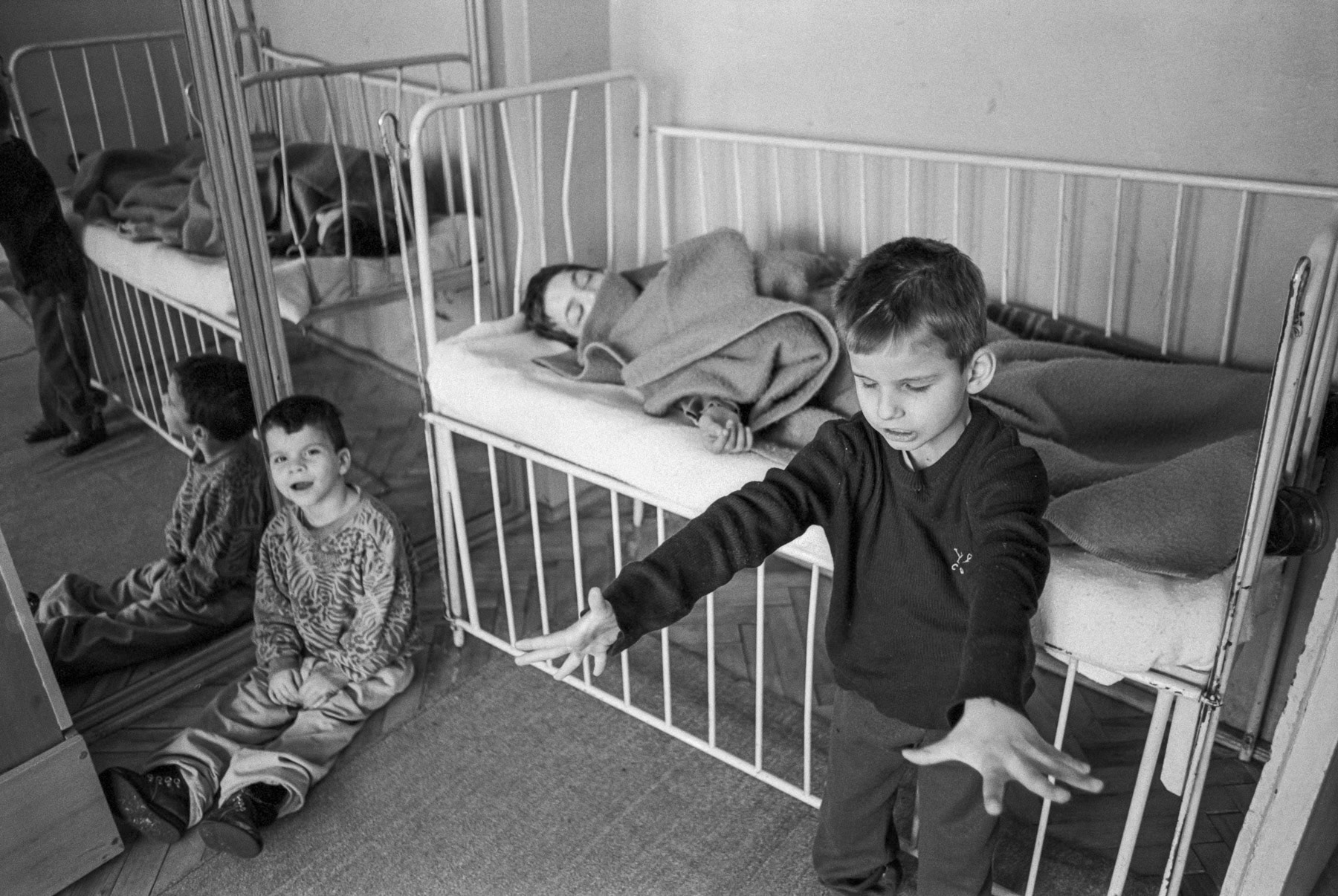 Child institution for orphans with physical and mental problems, Cluj-Napoca, Romania, May 1993