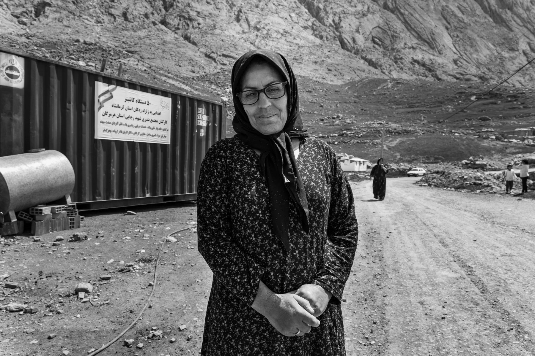 Victim of a chemical attack on the village at the end of the Iran/Iraq War in 1988 and nowadays homeless following a severe earthquake last December. Zardeh, Kermanshah Region, Iran, April 2018