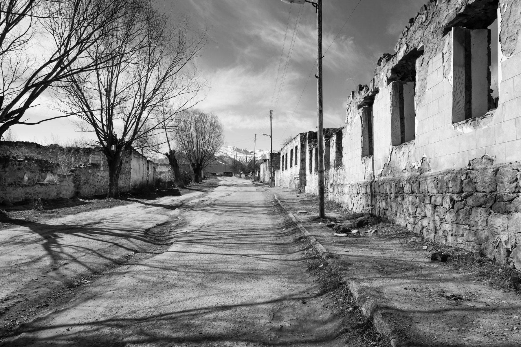 Ethnically cleasned town of Karvachar, Nagorno-Karabakh, South-Caucasus, February 2014