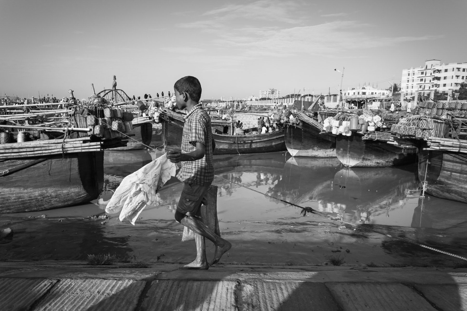 Fish wholesale fish market, Chittagong, Bangladesh, October 2014