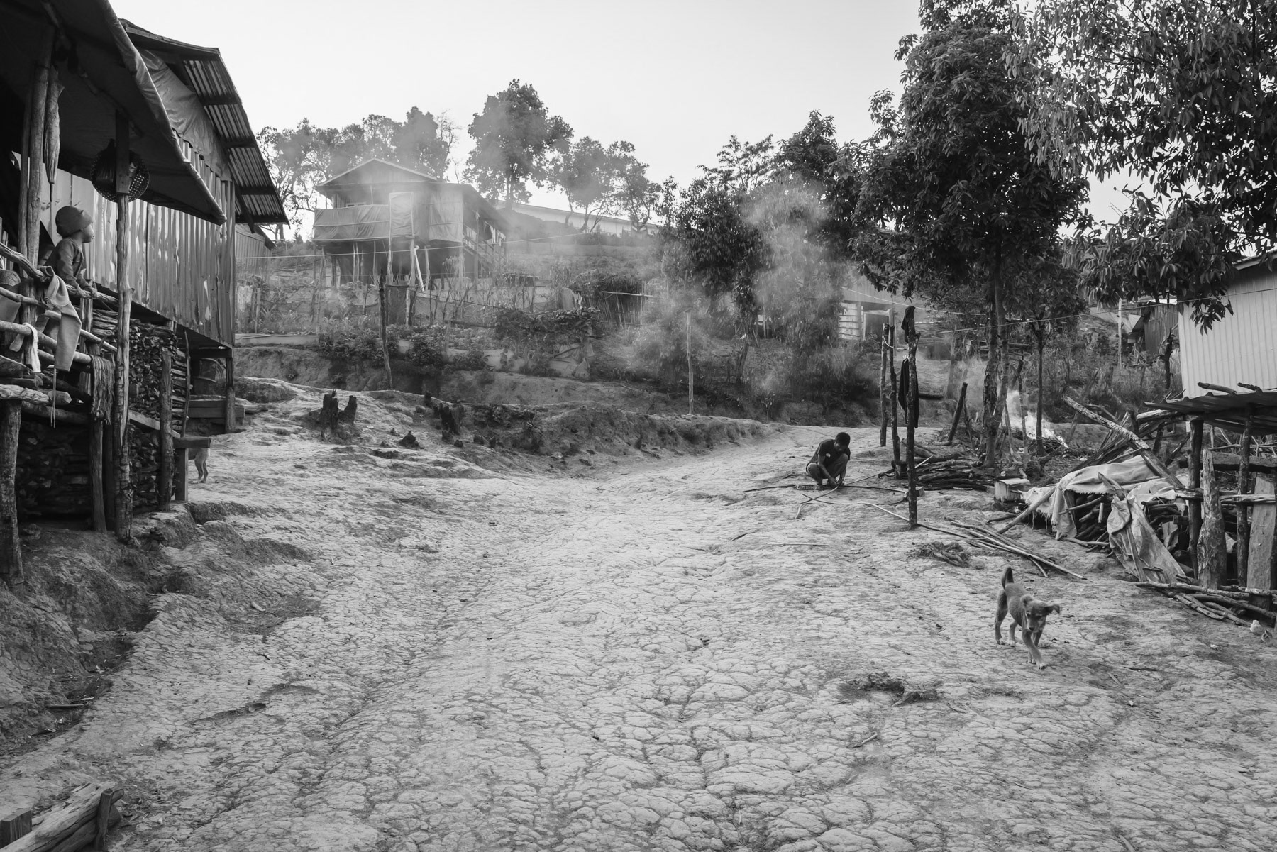 Chin village of Salen in Chin State, Myanmar, April 2024