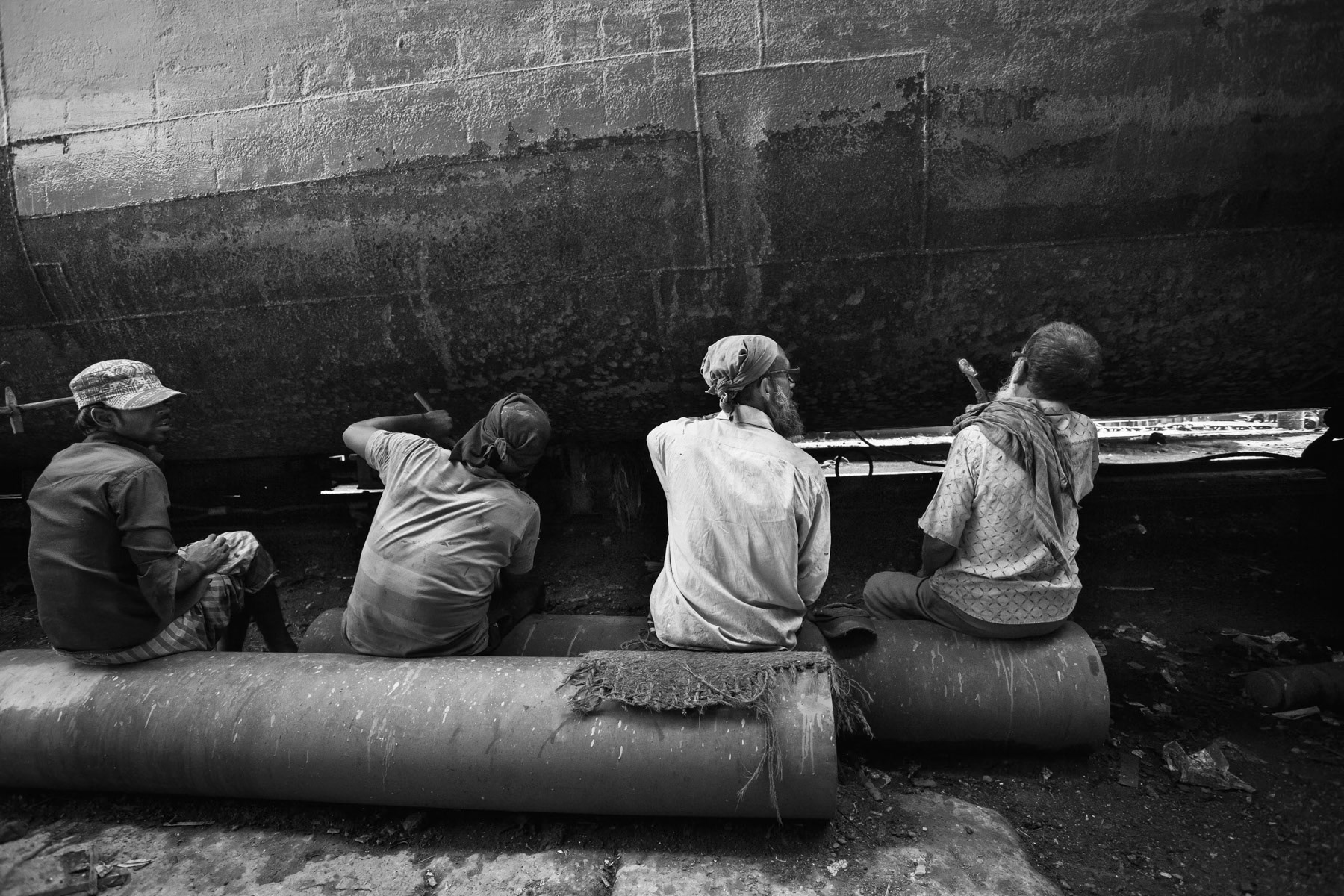 Dhaka shipyards along the Buriganga river, Bangladesh, October 2014