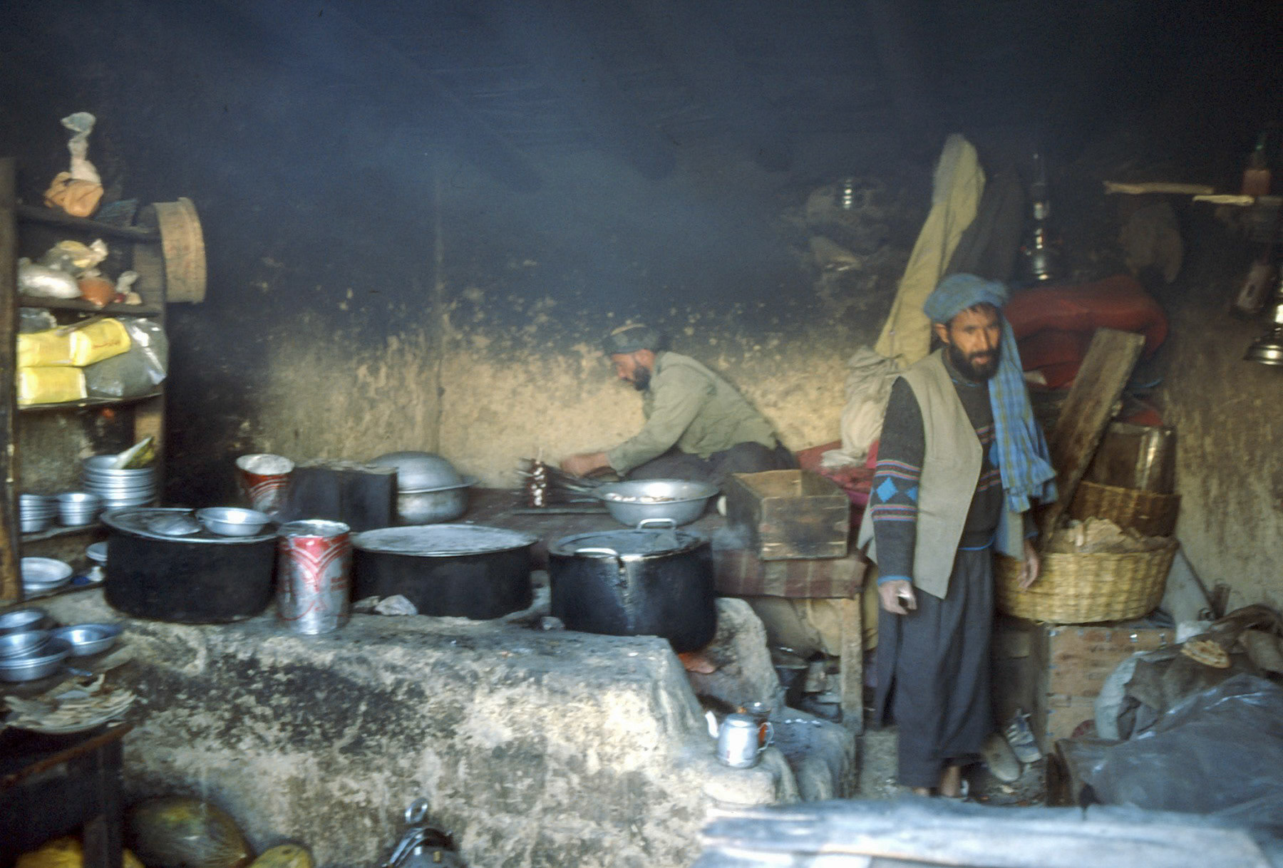 Kitchen in rural central Afghanistan, 1995