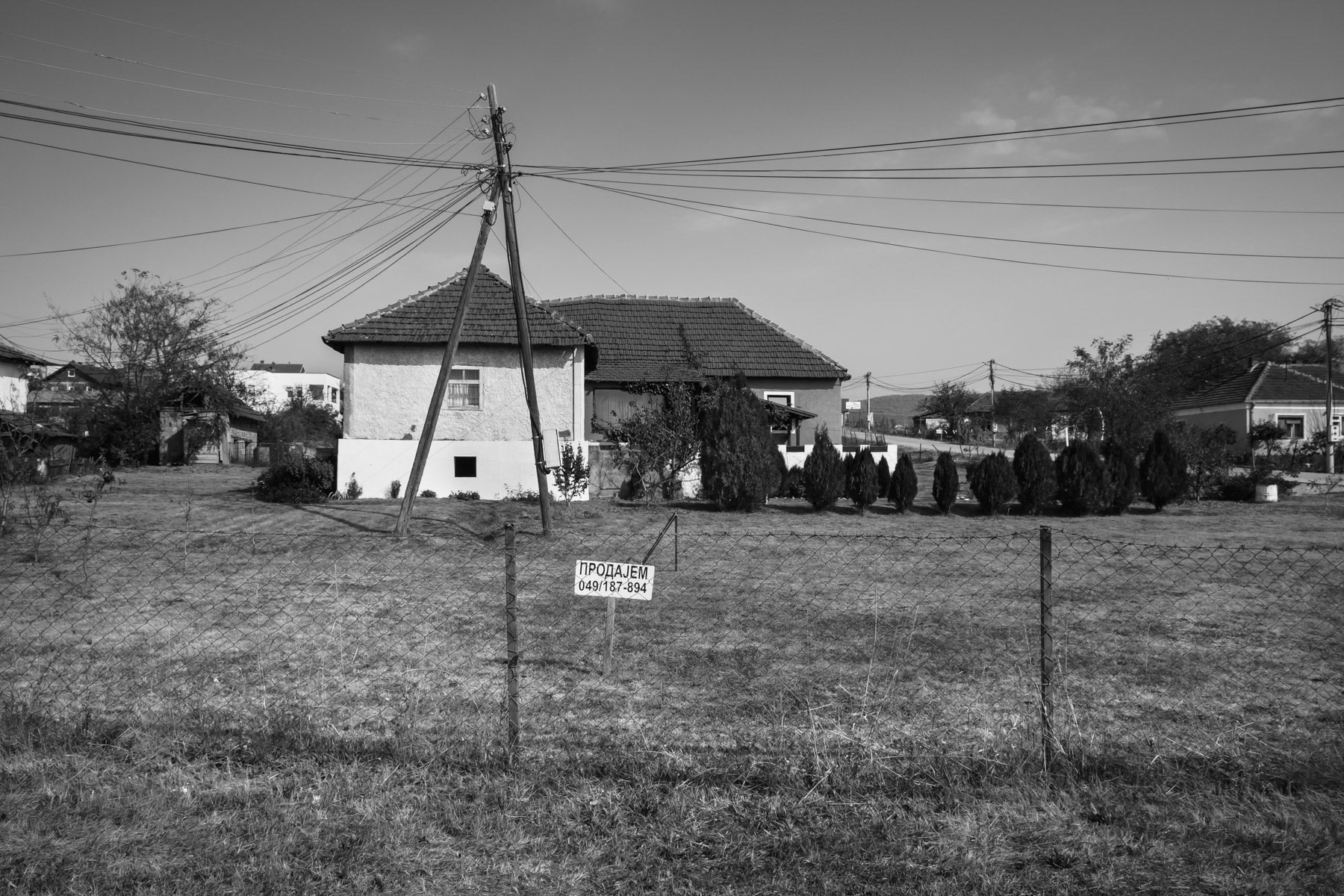 House for sale in the Serbian enclave of Gračanica, Eastern Kosovo, October 2018
