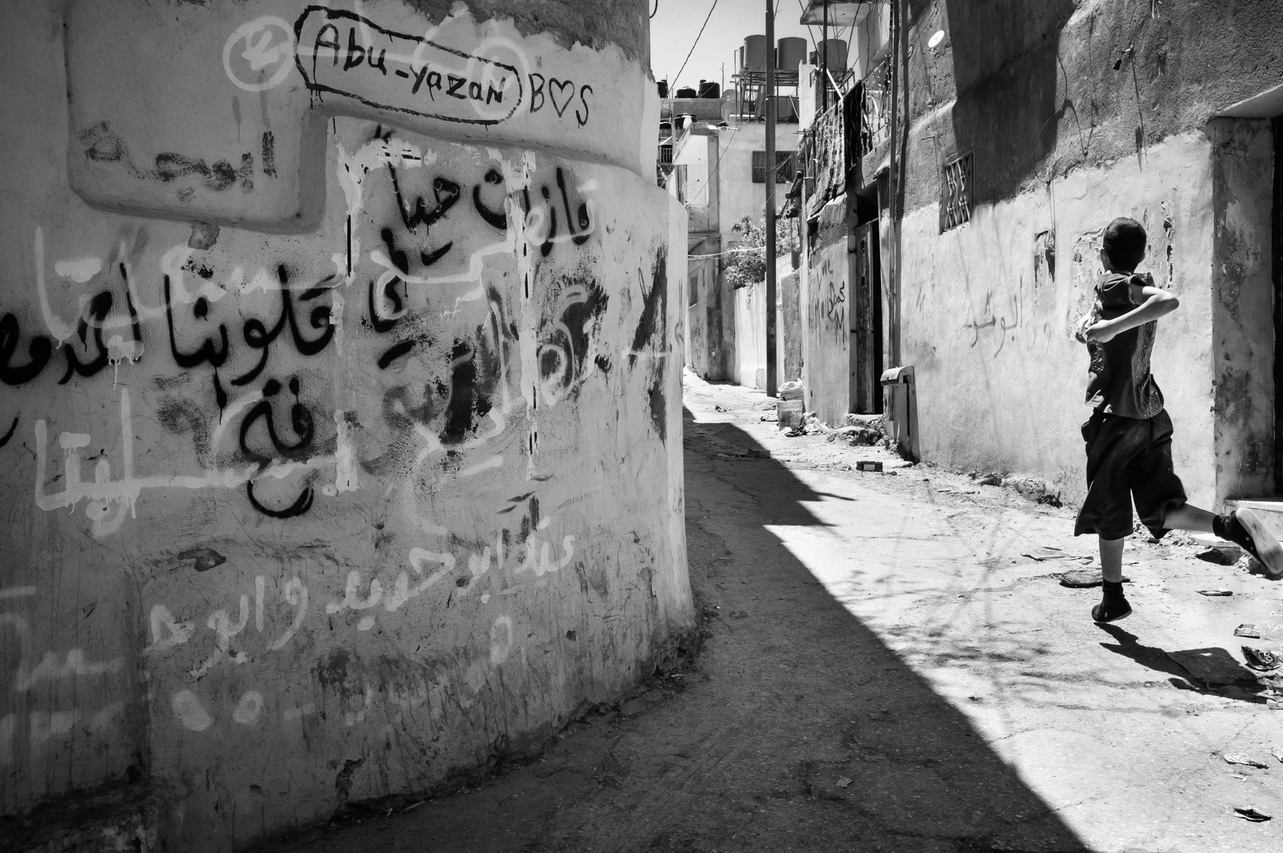 Dheisheh refugee camp in the West Bank, Palestine, August 2013
