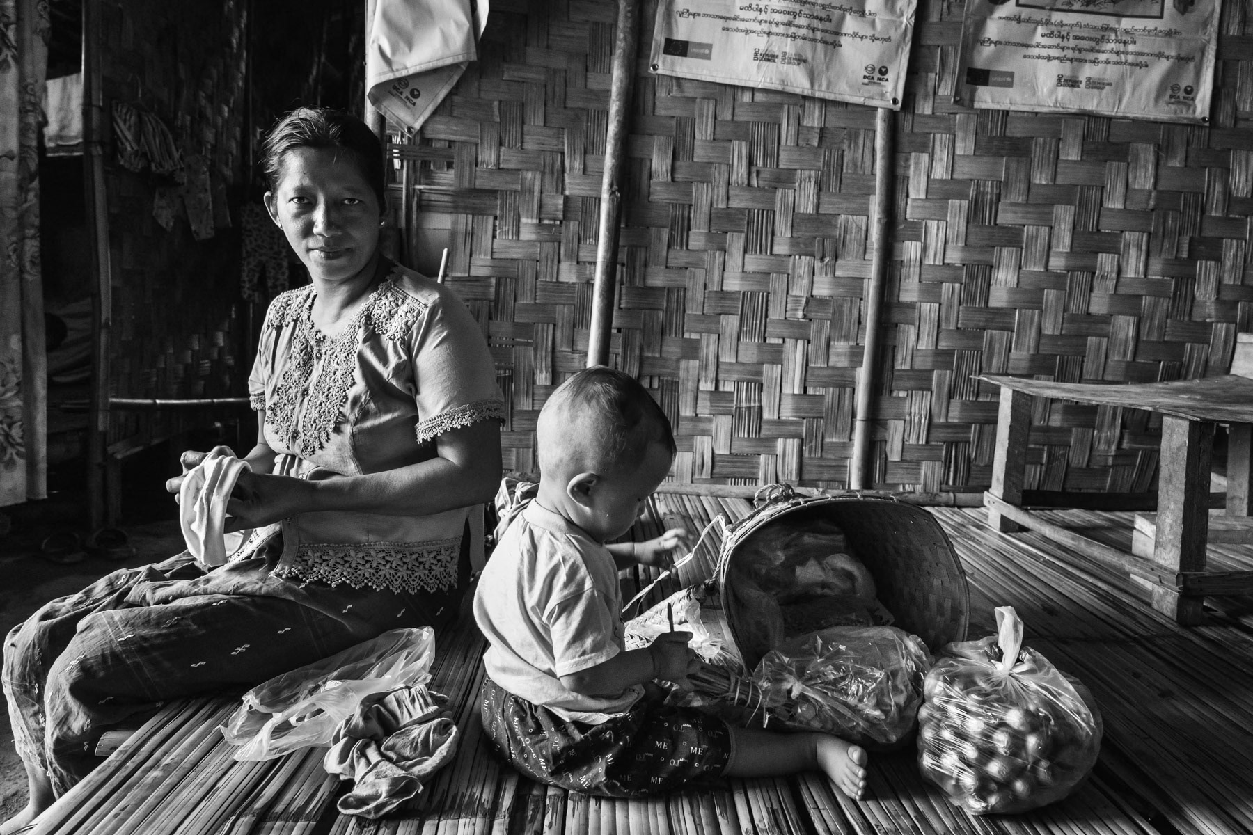 Kachin IDPs in Waimaw Camp 2. Over 100,000 Kachin are still displaced within Kachin State since the armed conflict resumed in 2011 between the Myanmar military and the Kachin Independence Army (KIA). Waimaw township in government controlled territory, Myanmar, September 2019