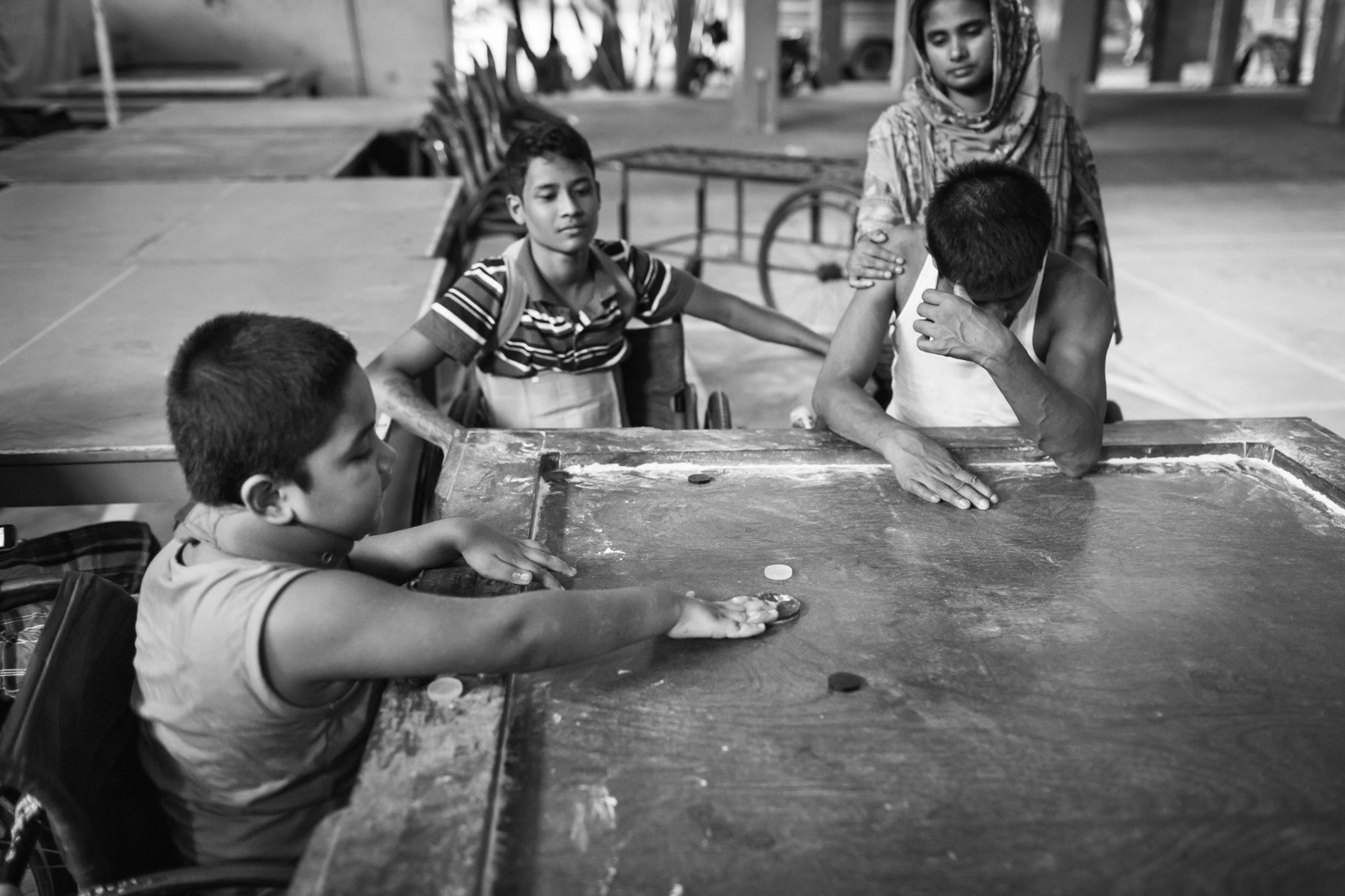 Daily therapy, CRP Savar, Bangladesh, October 2014