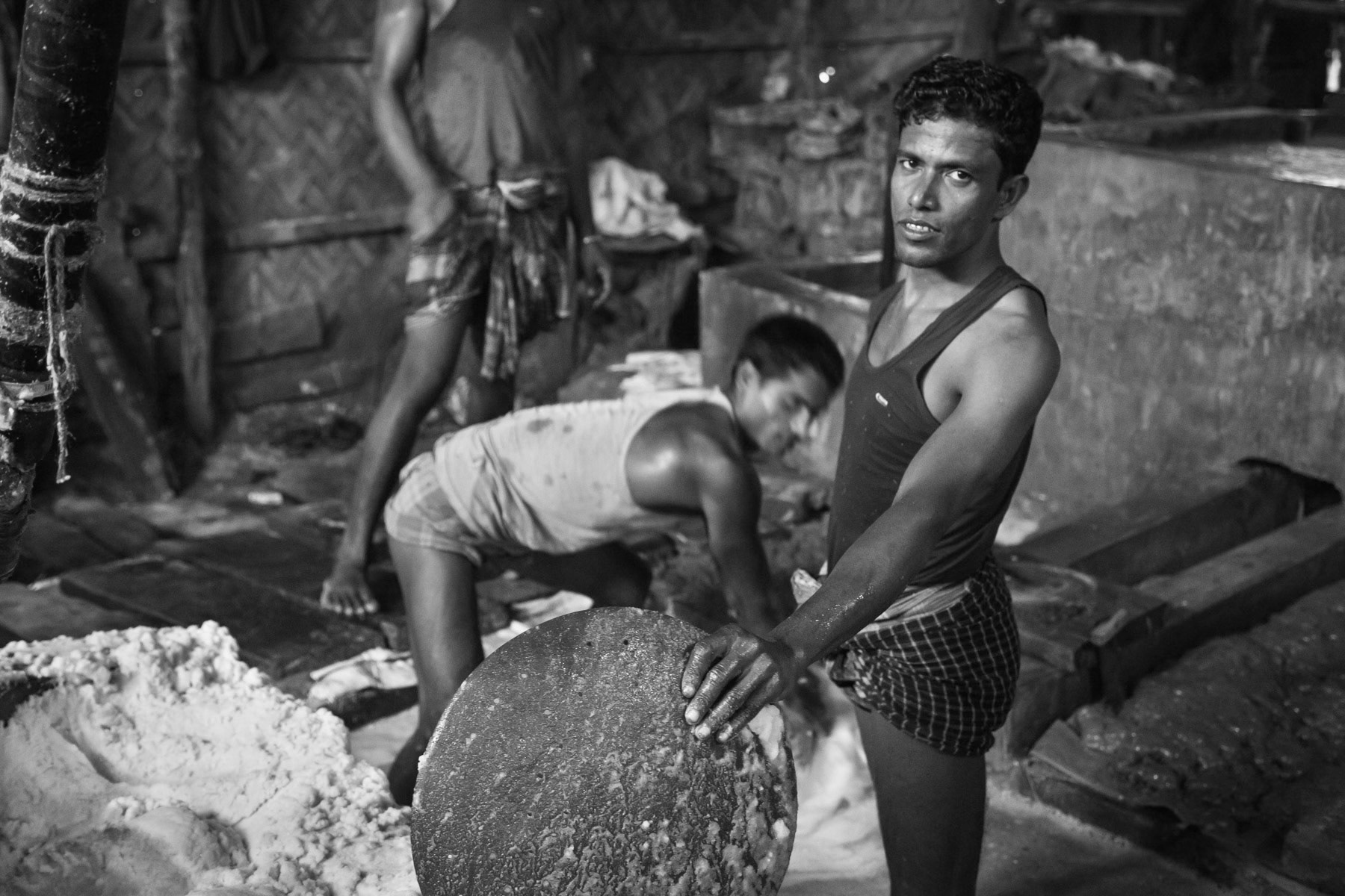 Salt processing plant, Chittagong, Bangladesh, october 2014