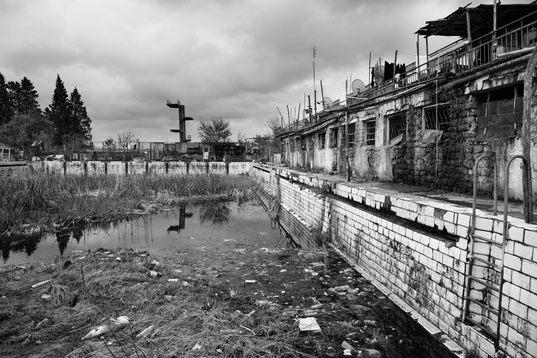 Collective centre vested at an abandoned elite sport complex, Khobi in Samegrelo, Georgia, March 2014