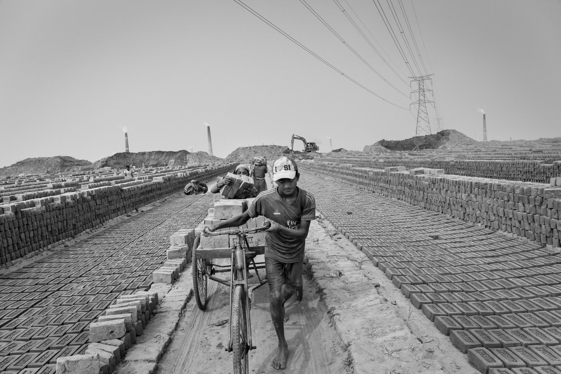 Amin Bazar brick kilns are the main supplier site for the booming contractuction sector in Dhaka, and also the cause of extreme air pollution in the capital, Bangladesh, December 2015