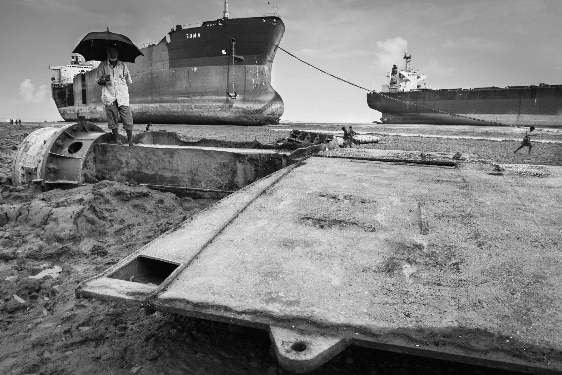 Ship-breaking yards of Chittagong, June 2015