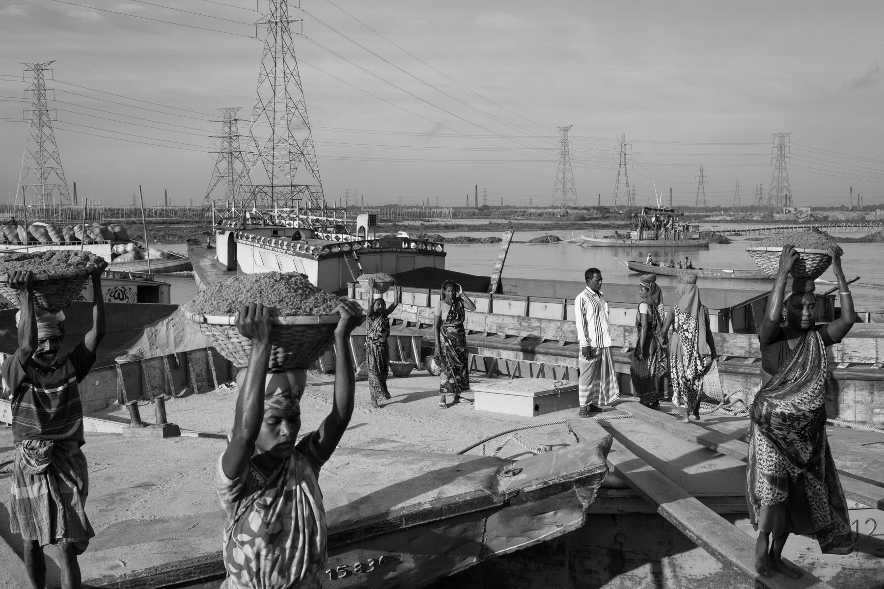 Docks along the Buriganga river in Dhaka, Bangladesh, October 2014