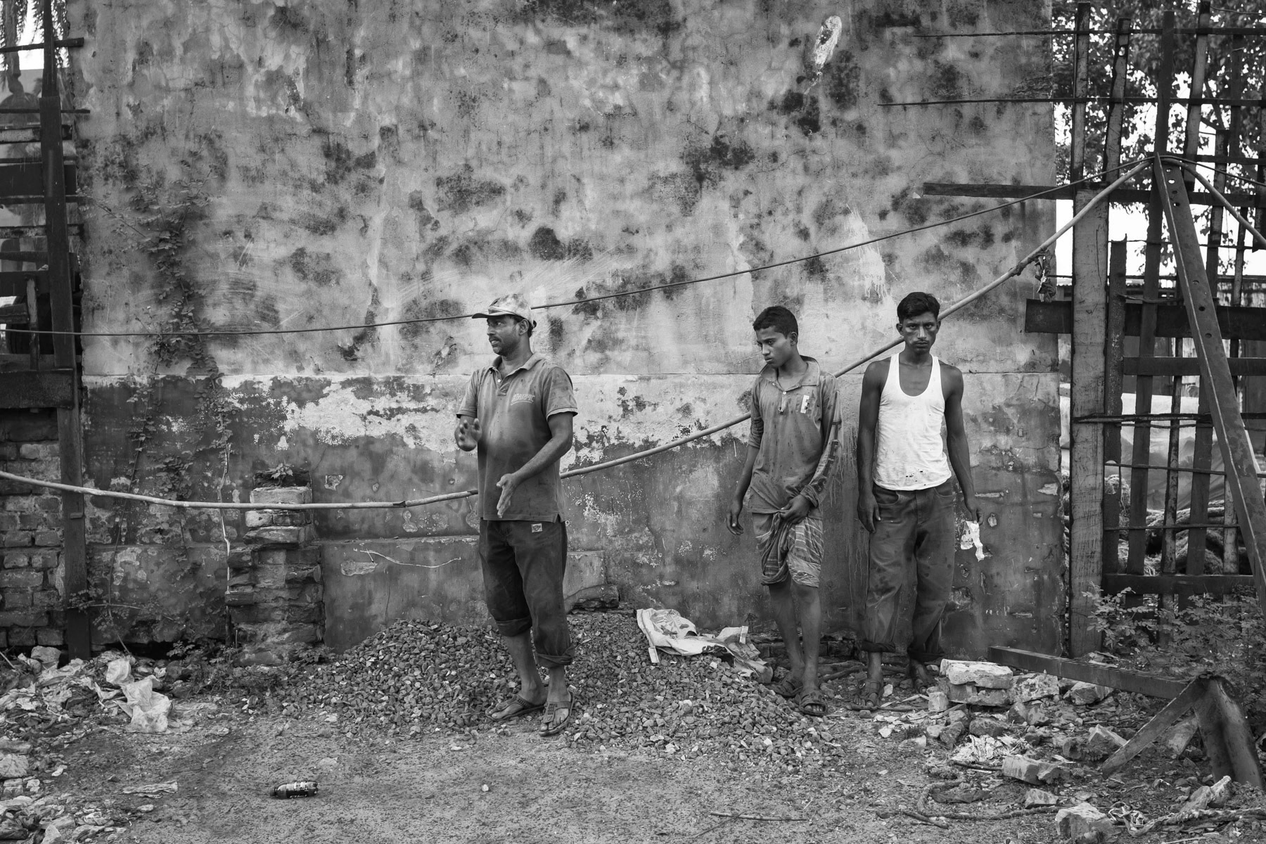 Ship builders, shipyards in Dhaka, Bangladesh, October 2014