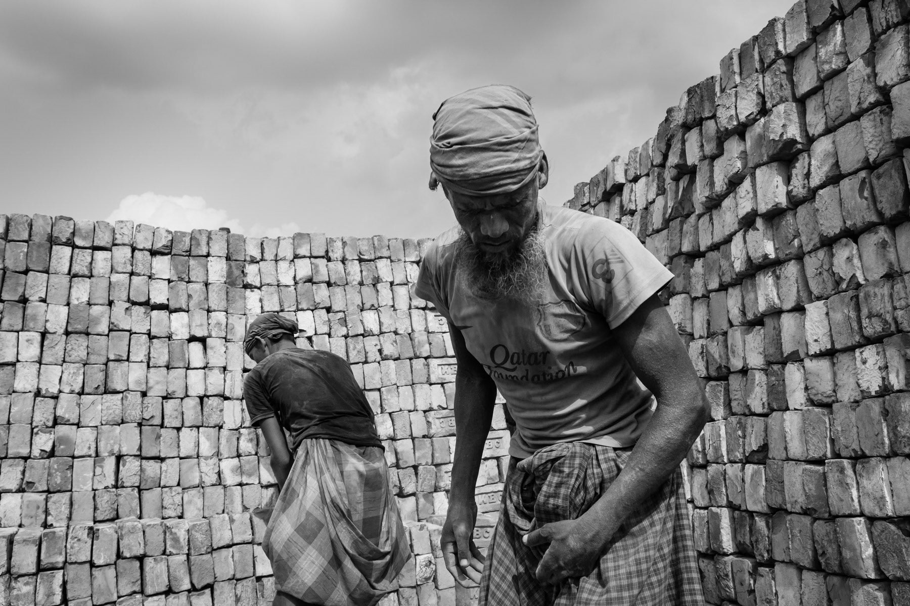 Brick storage place, Koya Bazar, Bangladesh, May 2015