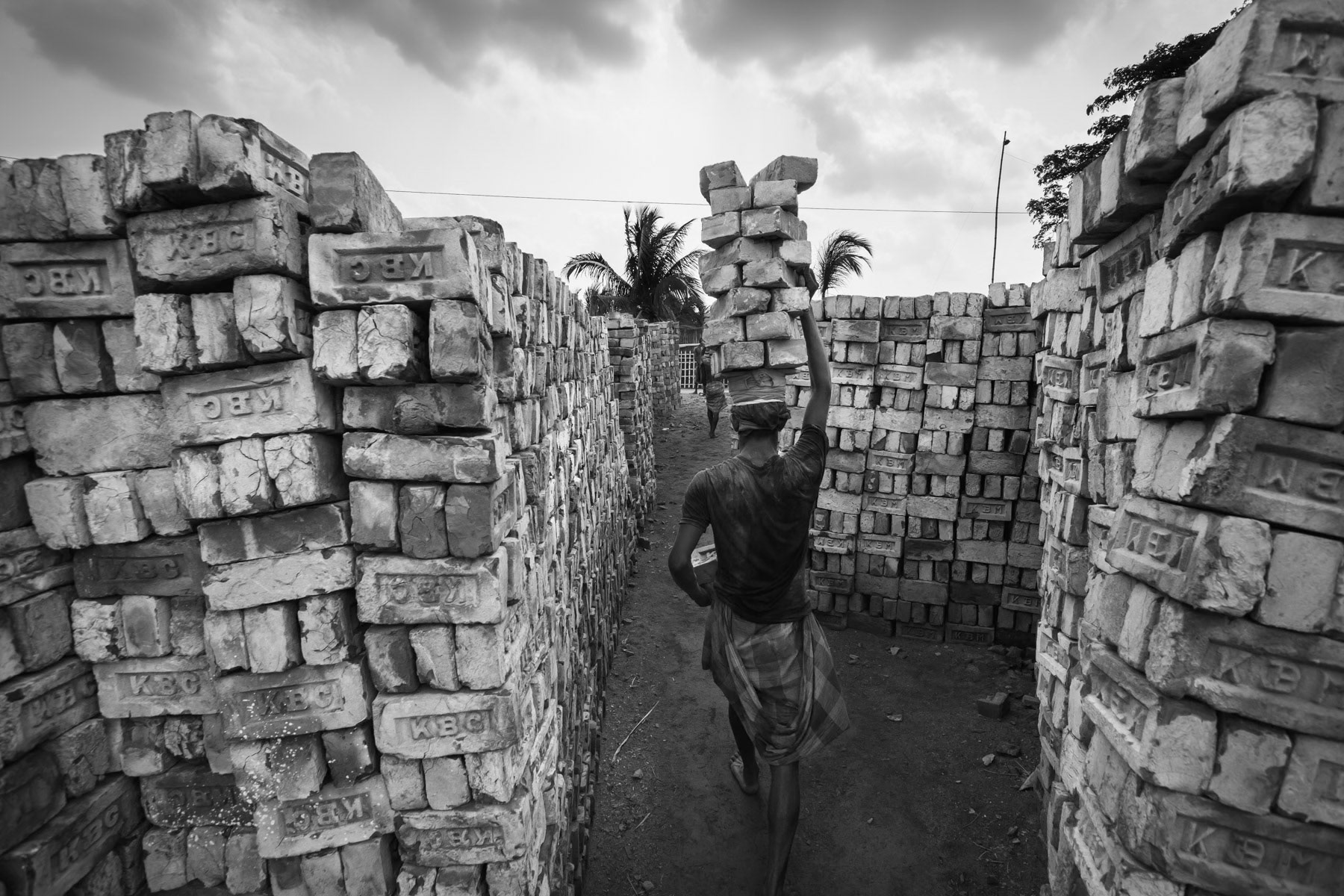 Brick kiln storage, Koya bazar in southern Bangladesh, May 2015